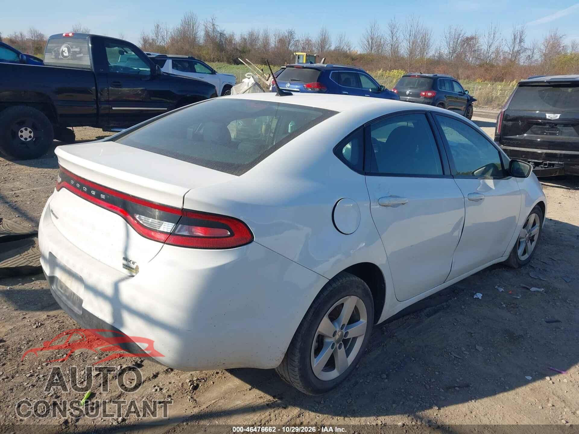 DODGE DART 2016 - 1C3CDFBA9GD591396