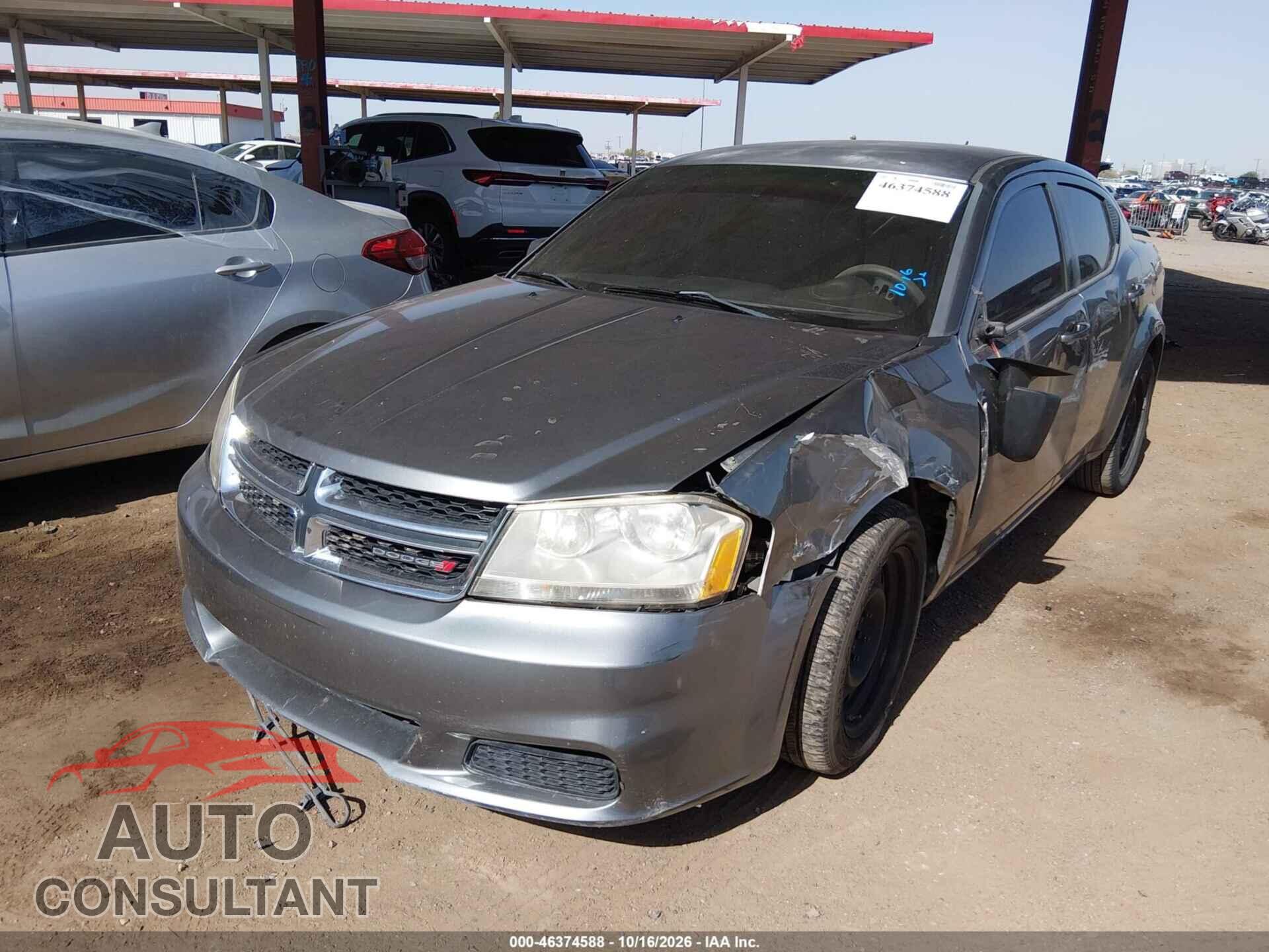 DODGE AVENGER 2013 - 1C3CDZAB8DN650505