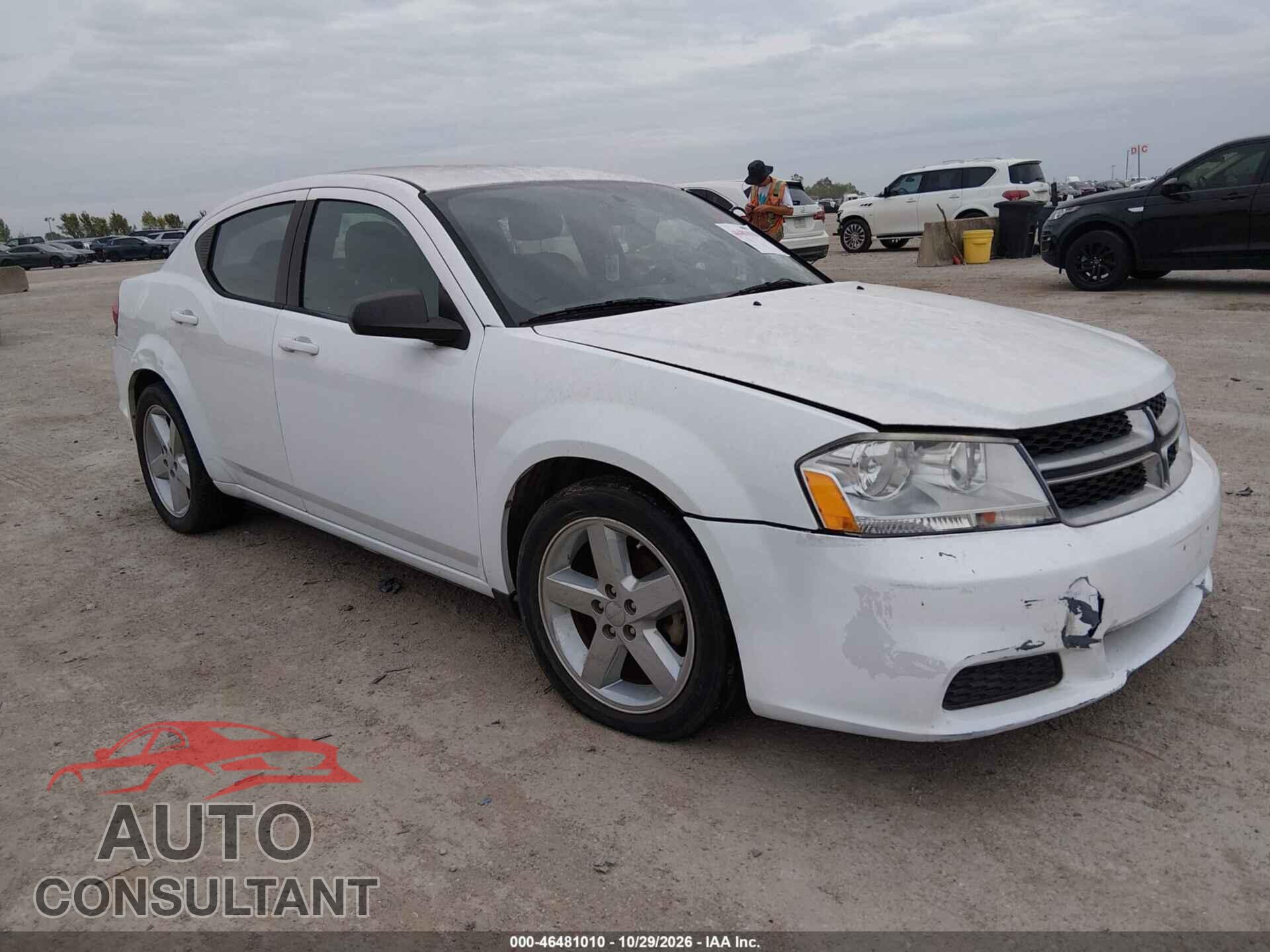 DODGE AVENGER 2013 - 1C3CDZAB2DN632503