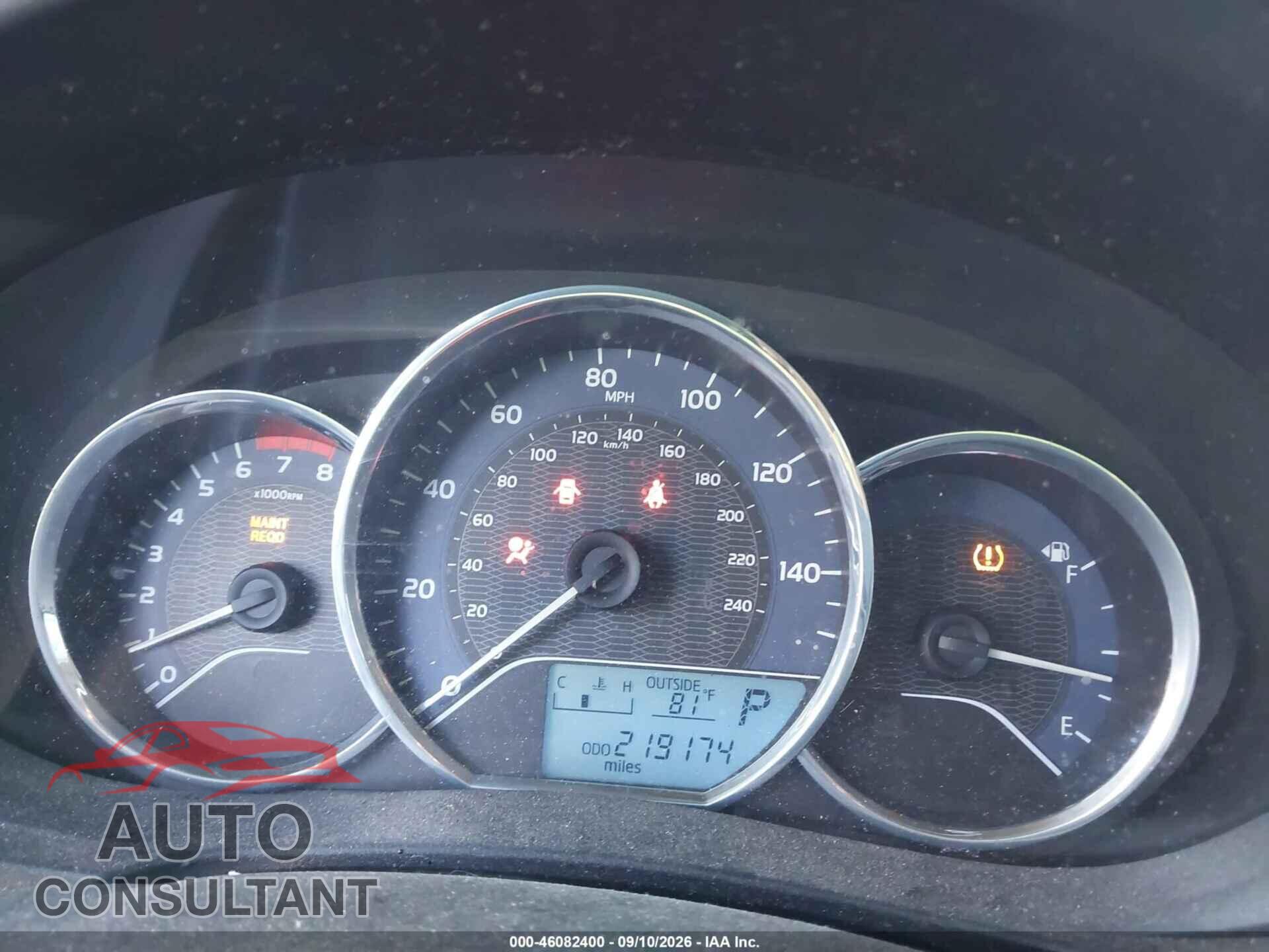 TOYOTA COROLLA 2015 - 5YFBURHE8FP326032