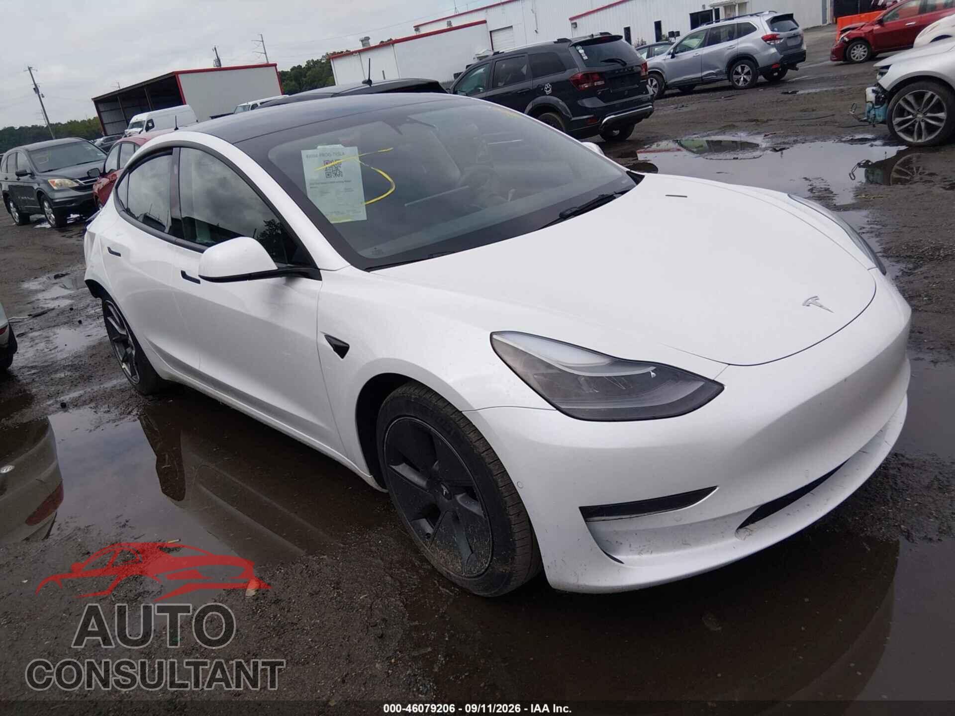 TESLA MODEL 3 2022 - 5YJ3E1EB2NF163773