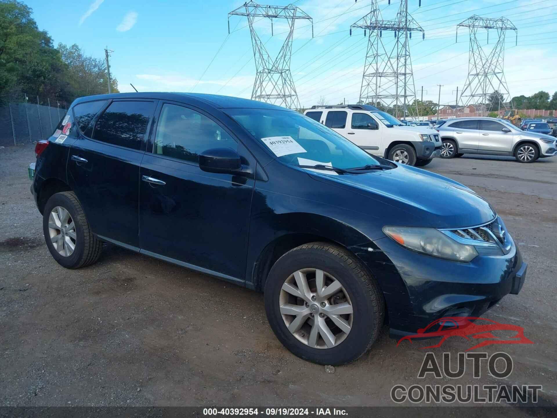 NISSAN MURANO 2012 - JN8AZ1MW2CW212001