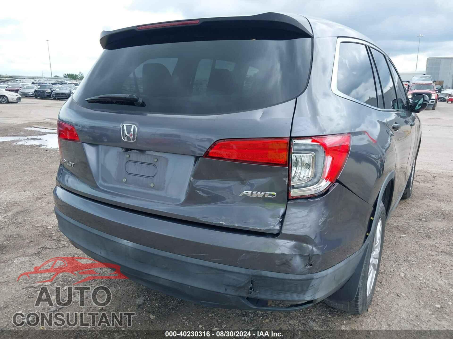 HONDA PILOT 2017 - 5FNYF6H12HB006820