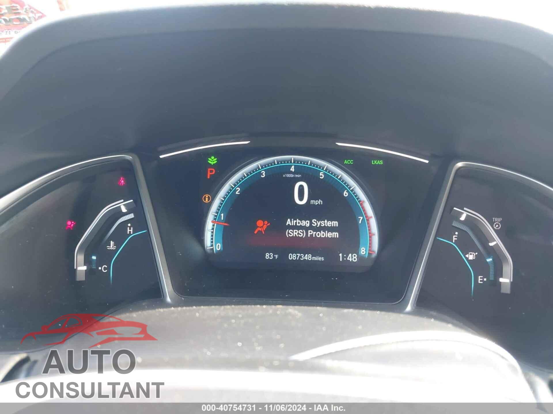 HONDA CIVIC 2017 - 2HGFC3B97HH357408