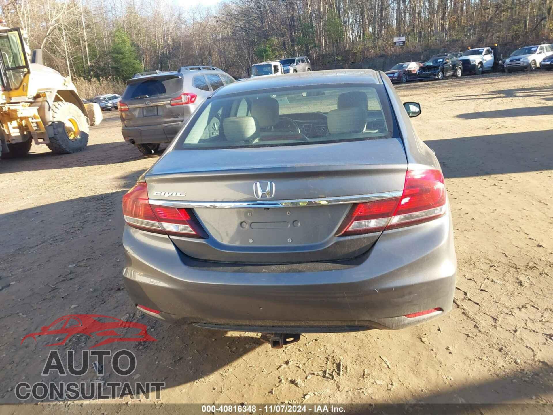 HONDA CIVIC 2013 - 19XFB2F55DE257803