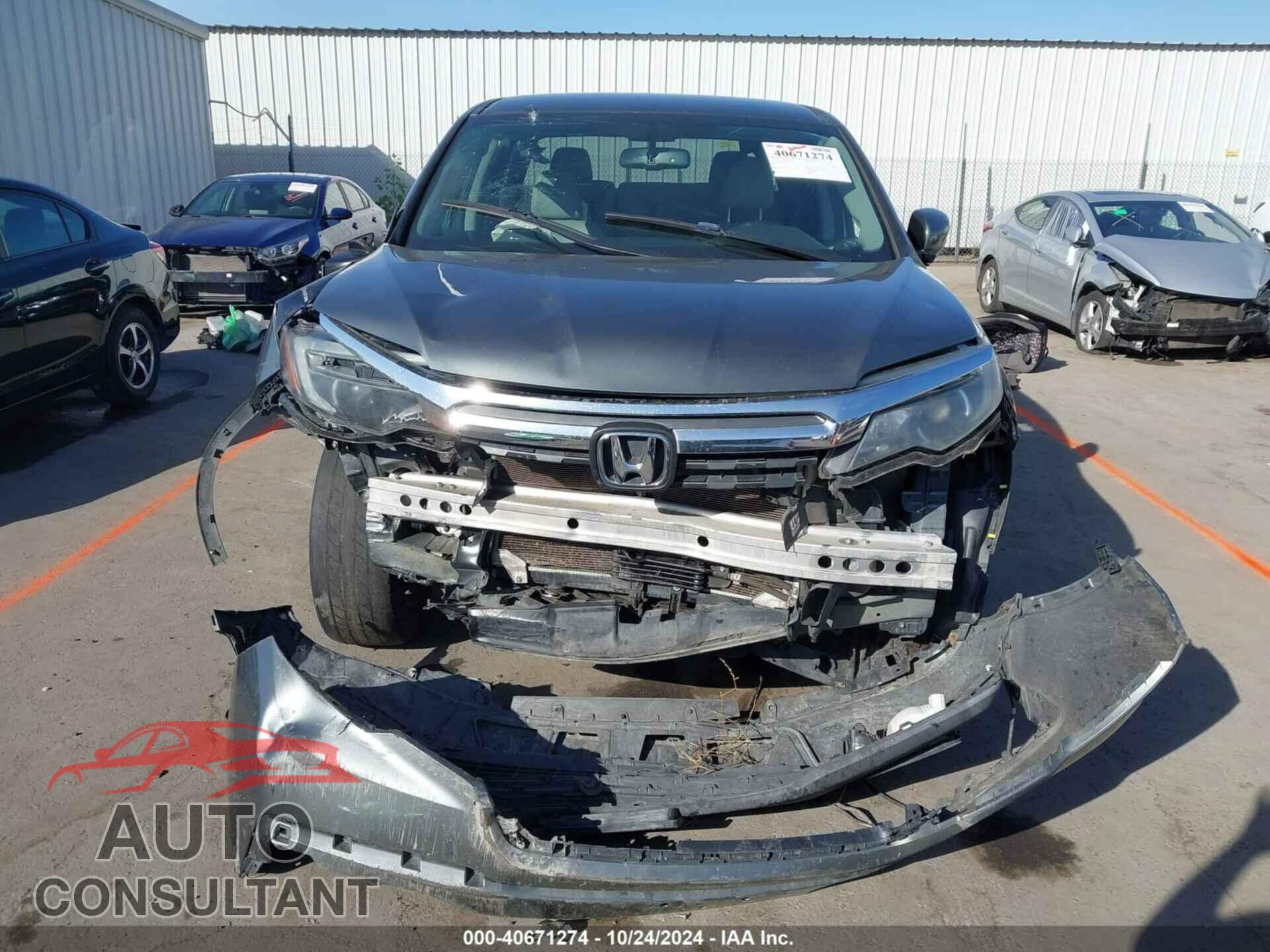 HONDA RIDGELINE 2017 - 5FPYK3F61HB033796