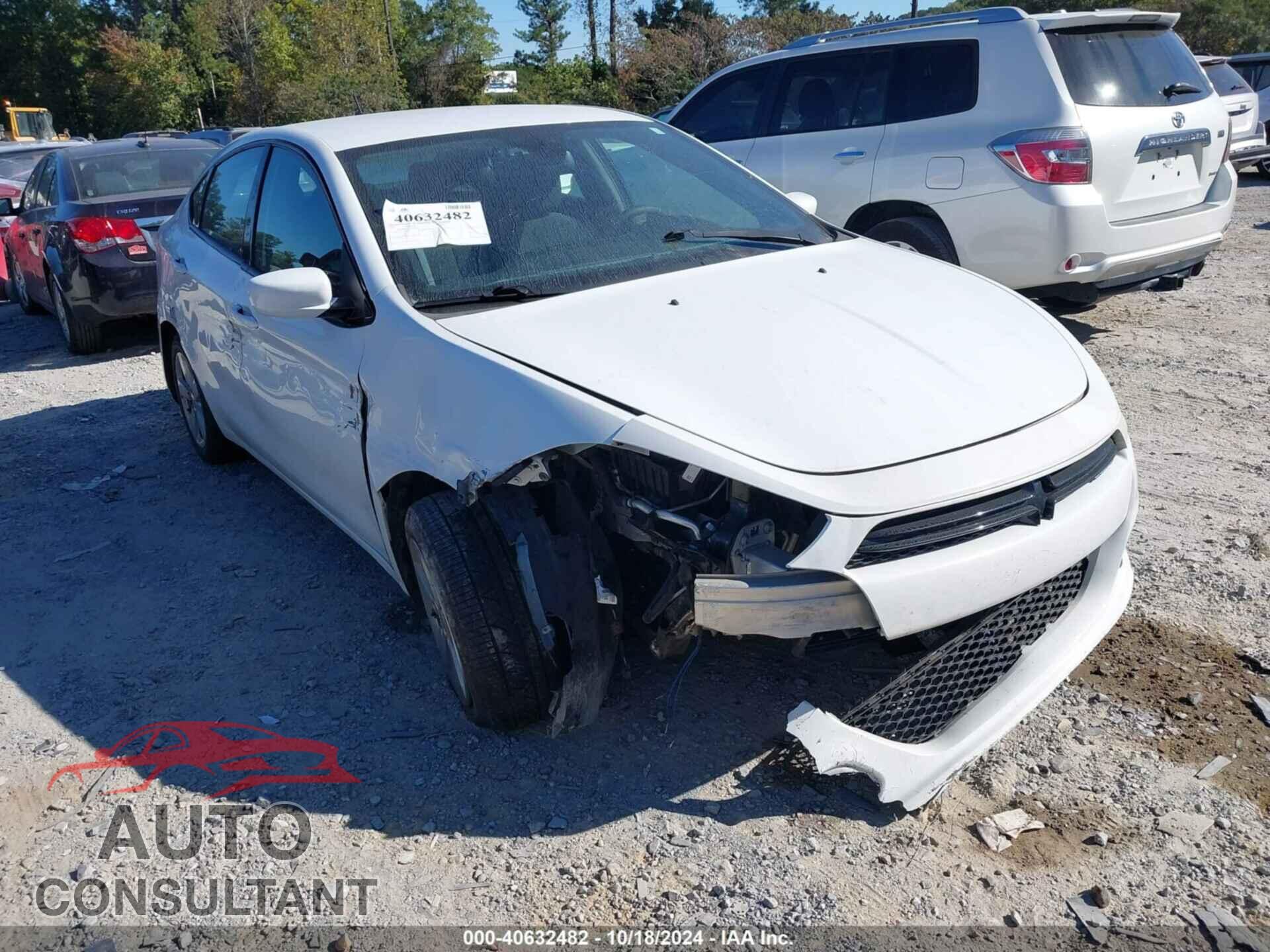 DODGE DART 2016 - 1C3CDFBA1GD604660
