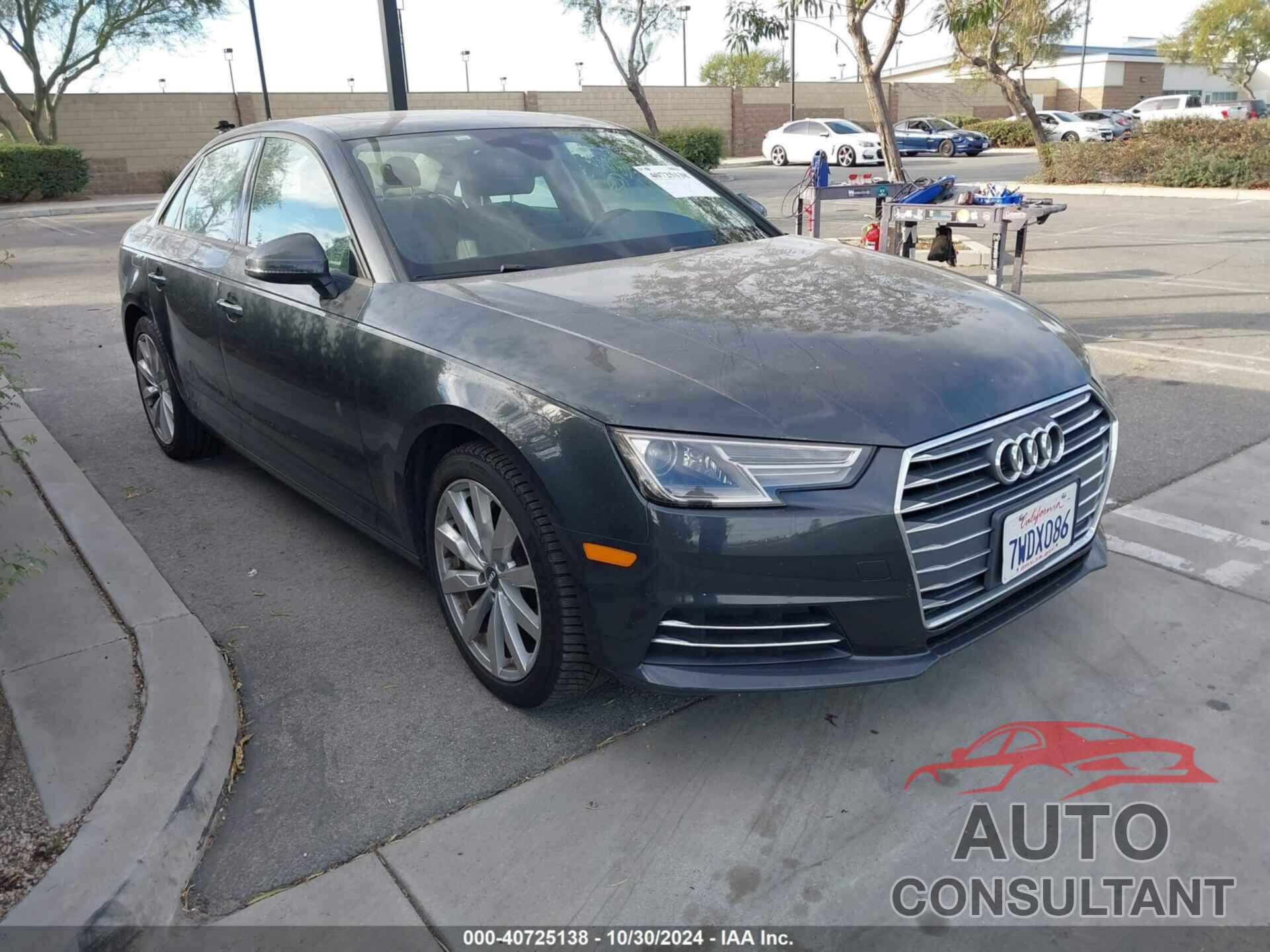 AUDI A4 2017 - WAUGNAF49HN020162