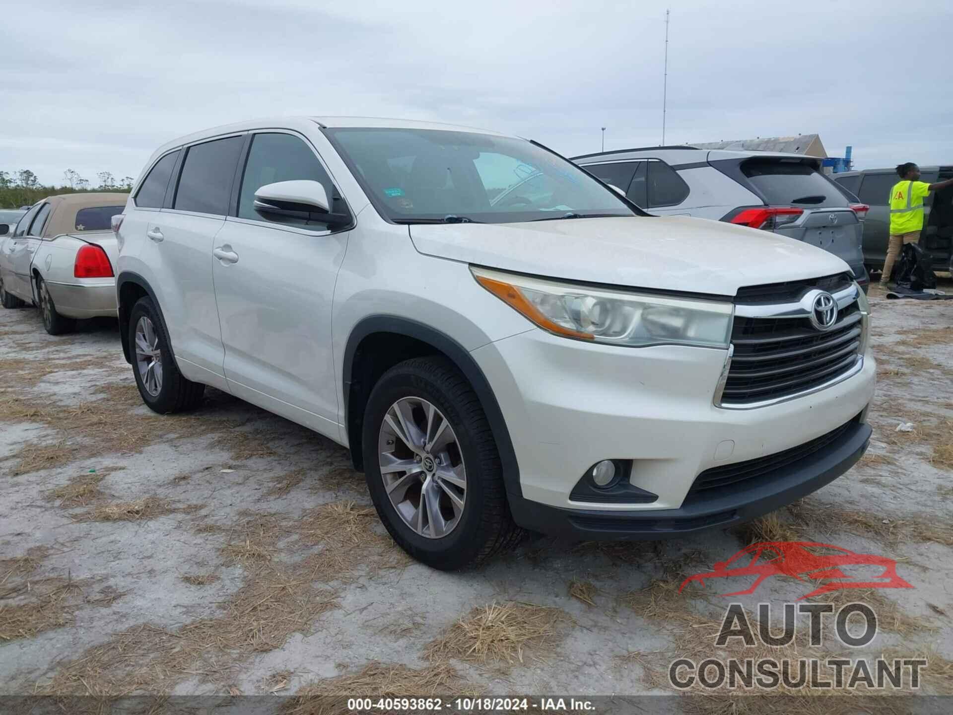 TOYOTA HIGHLANDER 2016 - 5TDBKRFH3GS265698