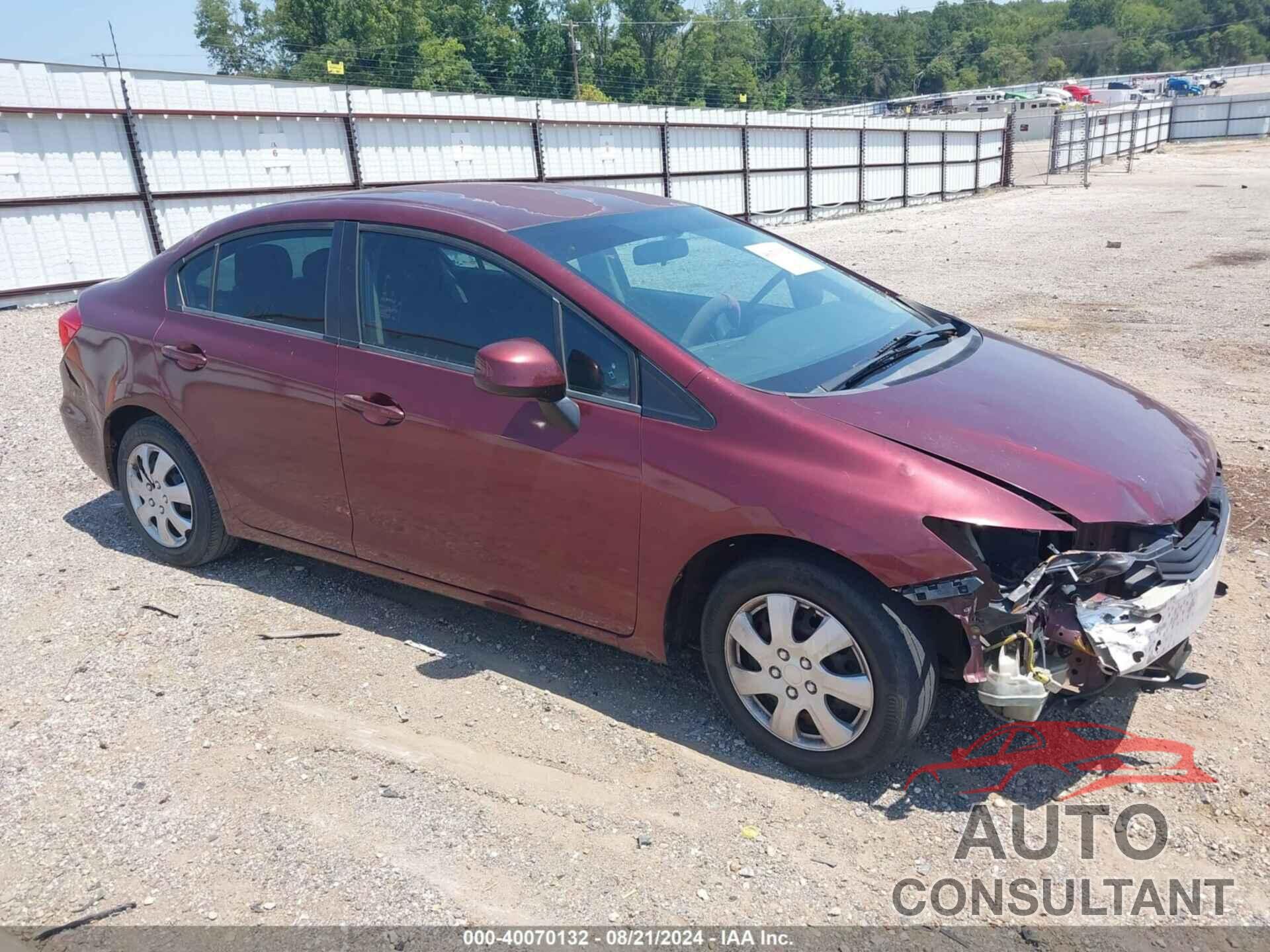 HONDA CIVIC 2012 - 2HGFB2F58CH562524