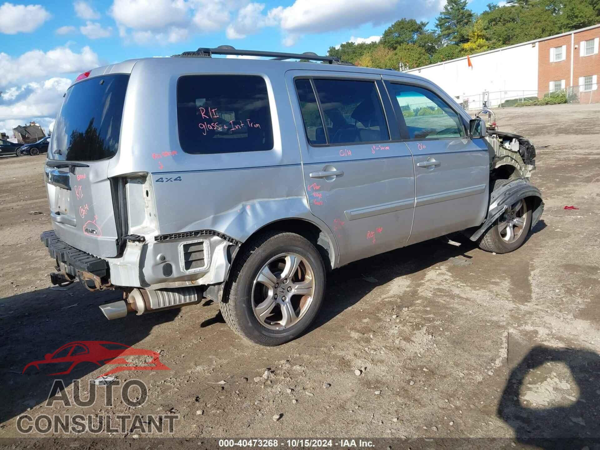 HONDA PILOT 2013 - 5FNYF4H68DB042182