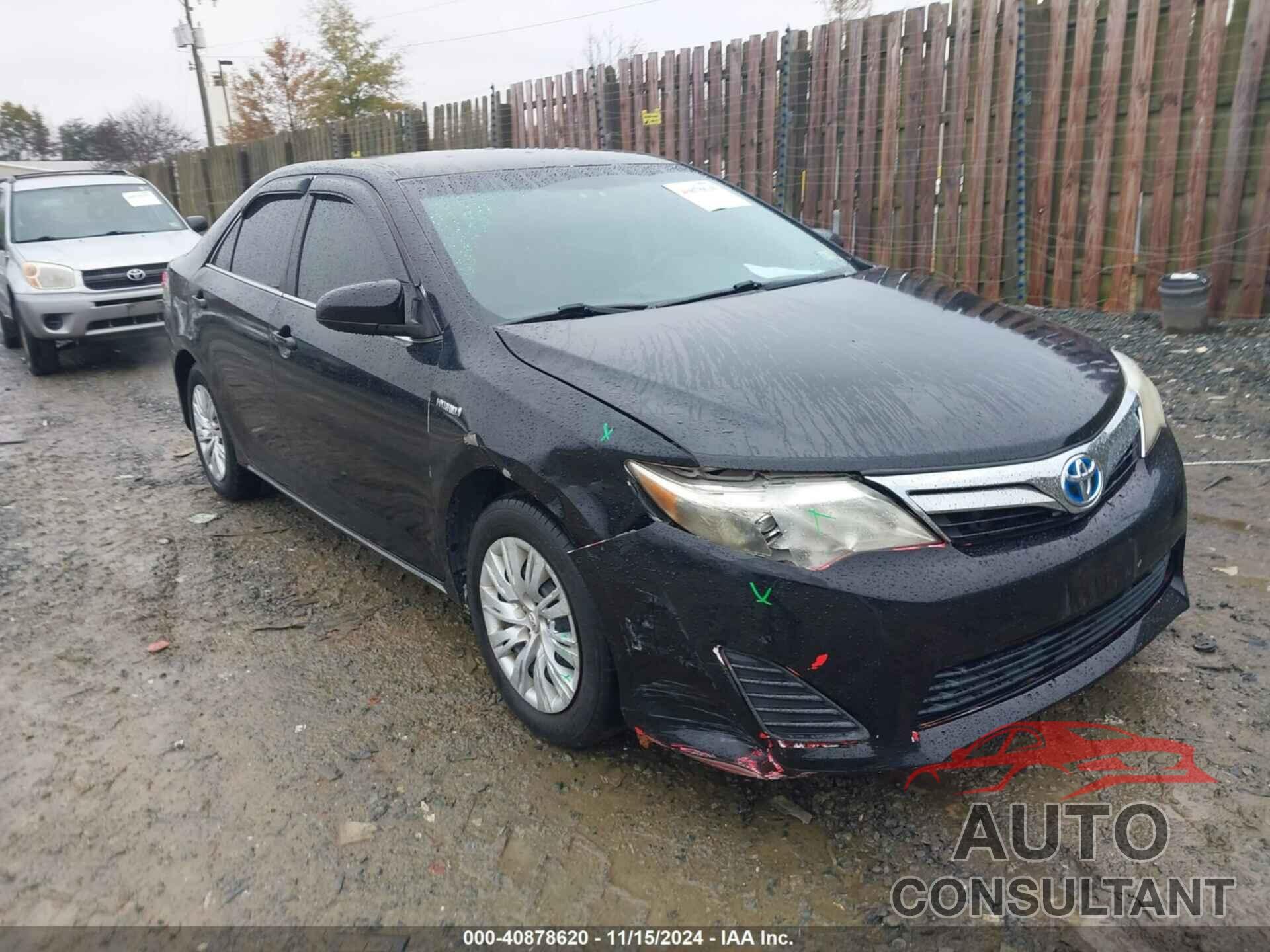 TOYOTA CAMRY HYBRID 2014 - 4T1BD1FK4EU115529