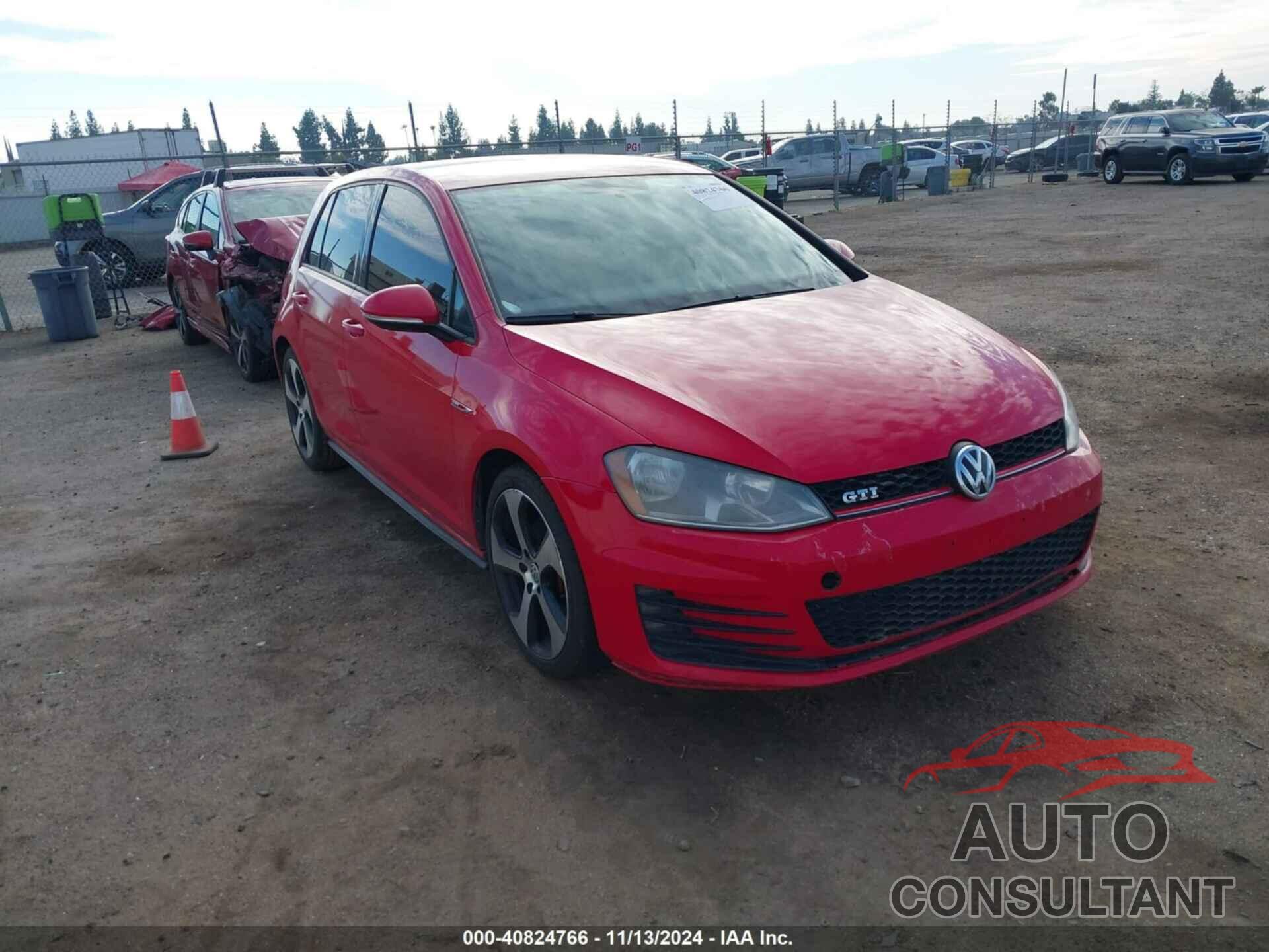 VOLKSWAGEN GOLF GTI 2015 - 3VW4T7AU0FM008444