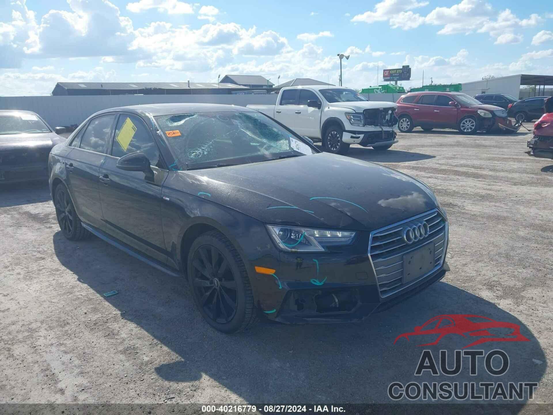 AUDI A4 2018 - WAUKMAF42JA087888