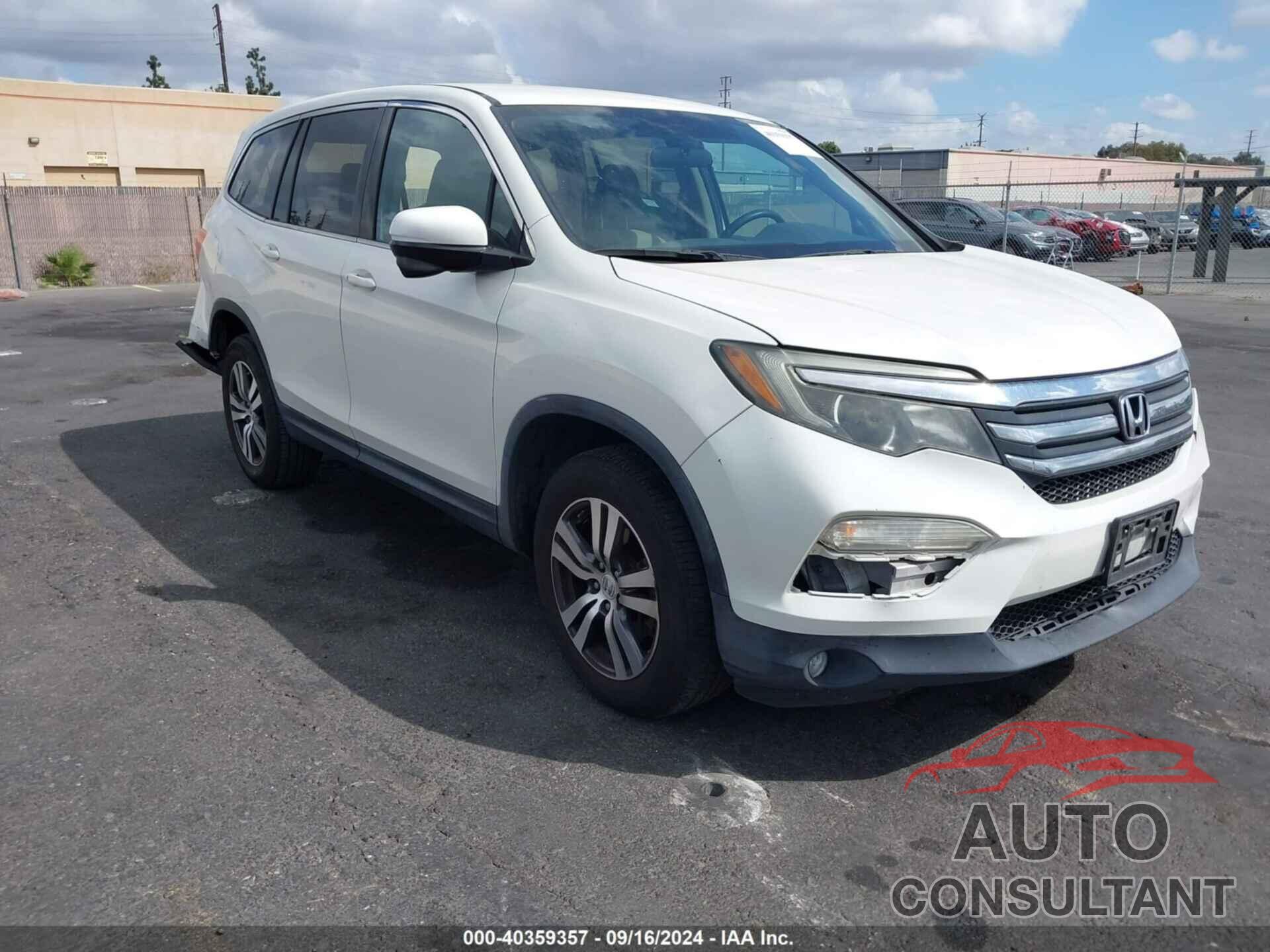 HONDA PILOT 2016 - 5FNYF5H30GB014831