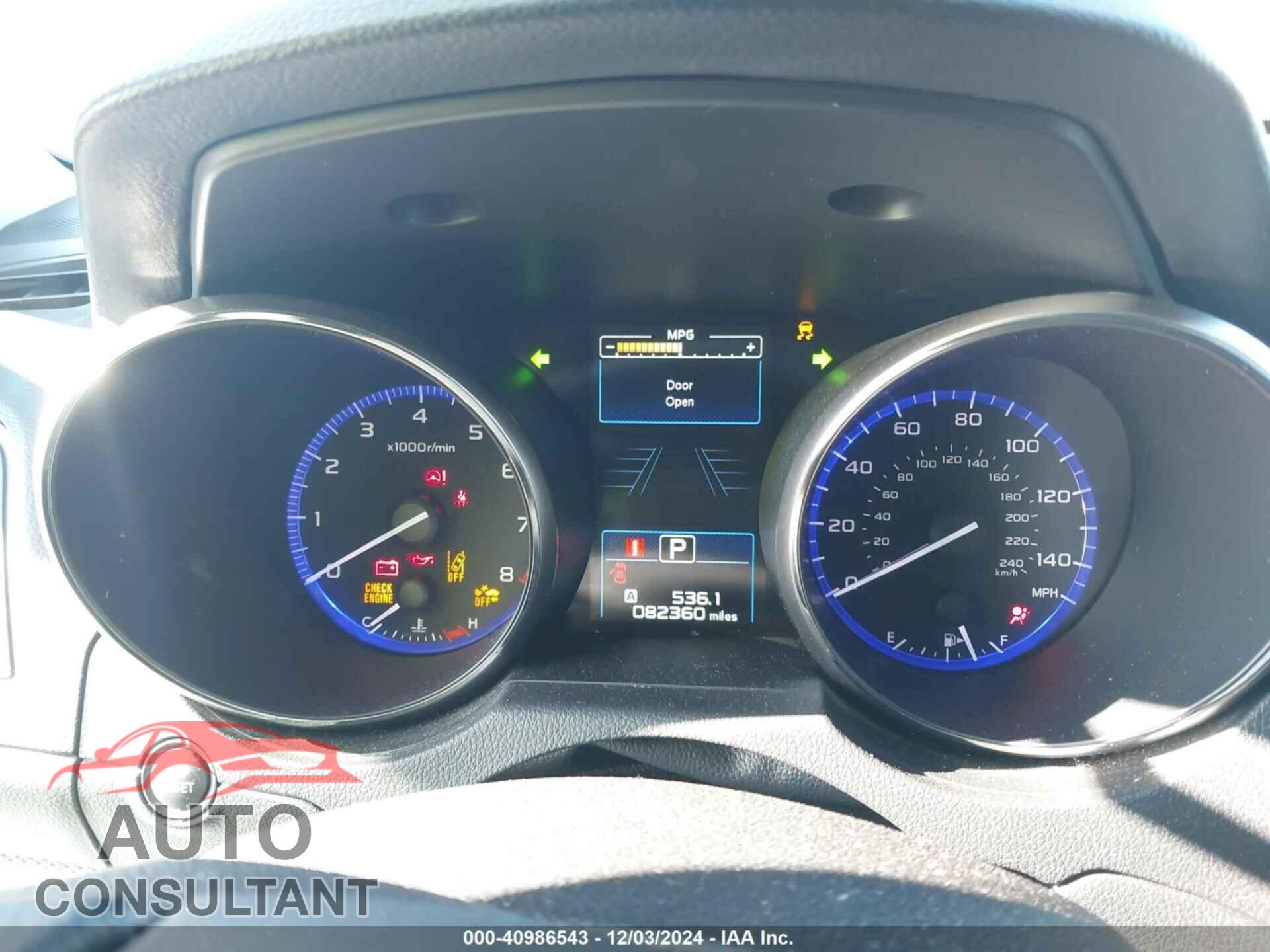 SUBARU OUTBACK 2017 - 4S4BSAFC8H3304645