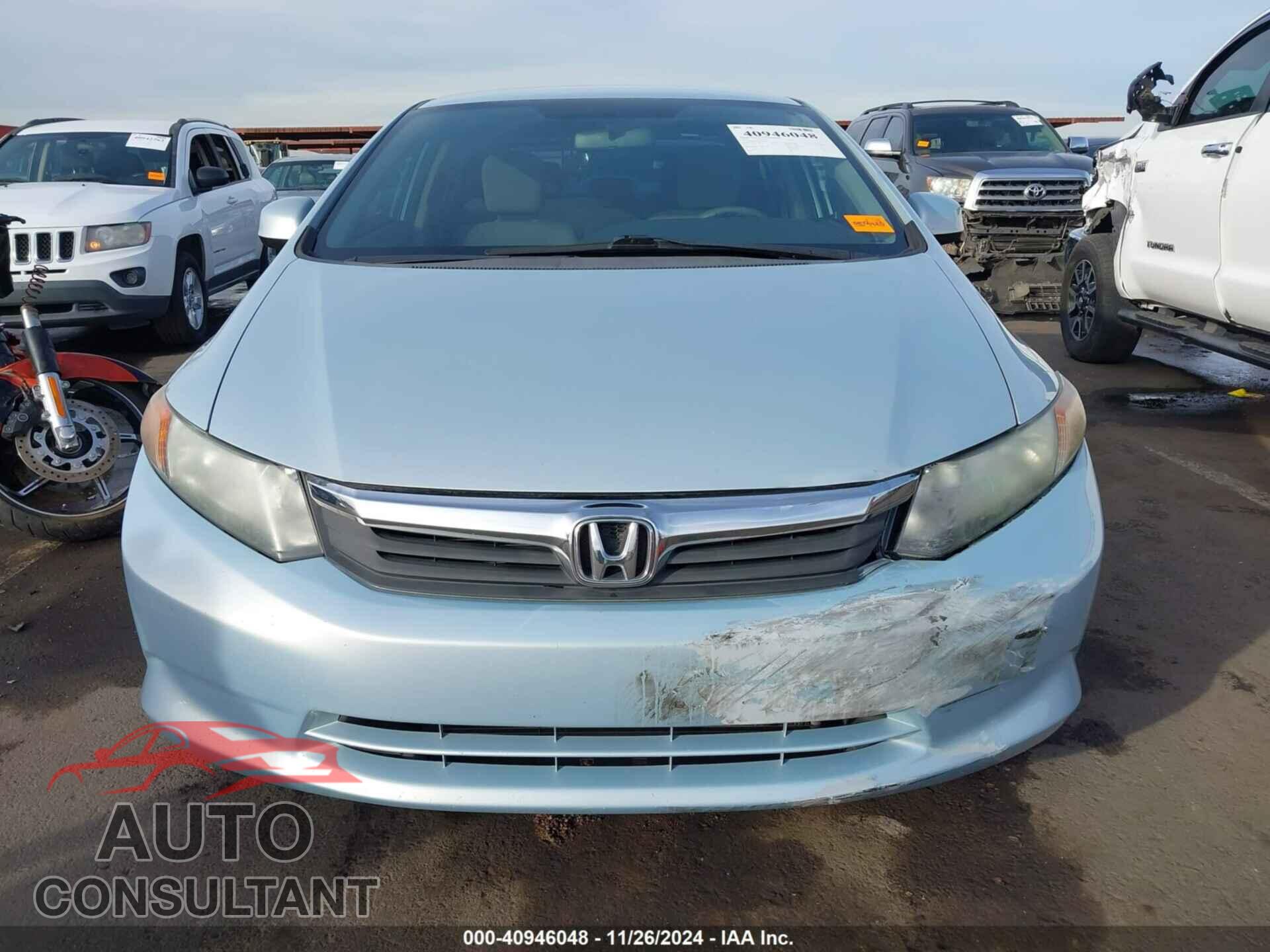 HONDA CIVIC 2012 - 19XFB2F59CE088917