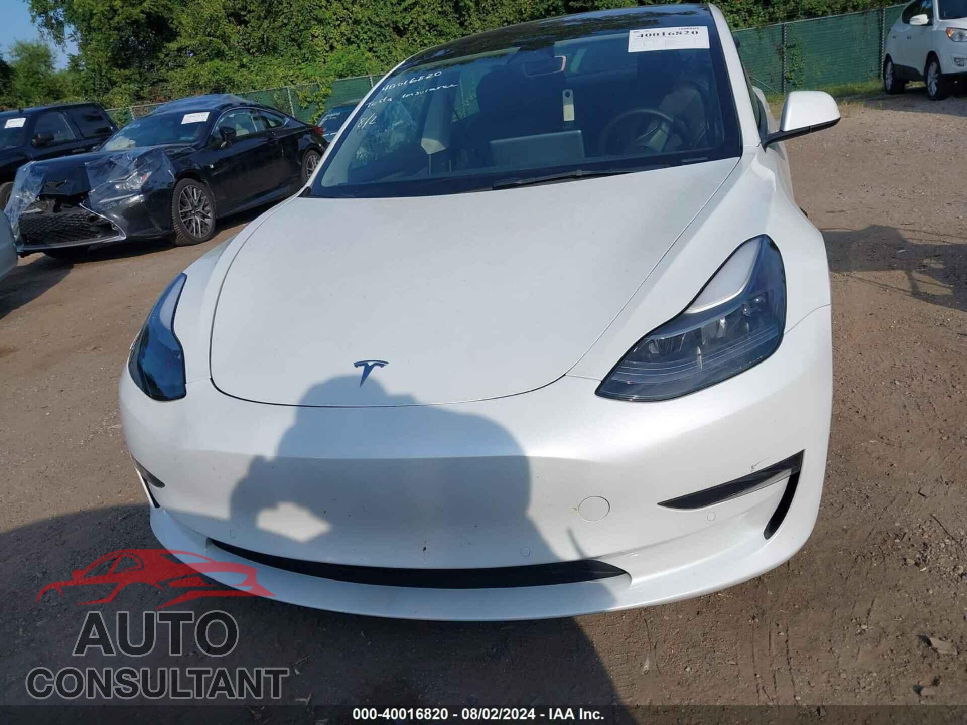 TESLA MODEL 3 2022 - 5YJ3E1EA8NF318544