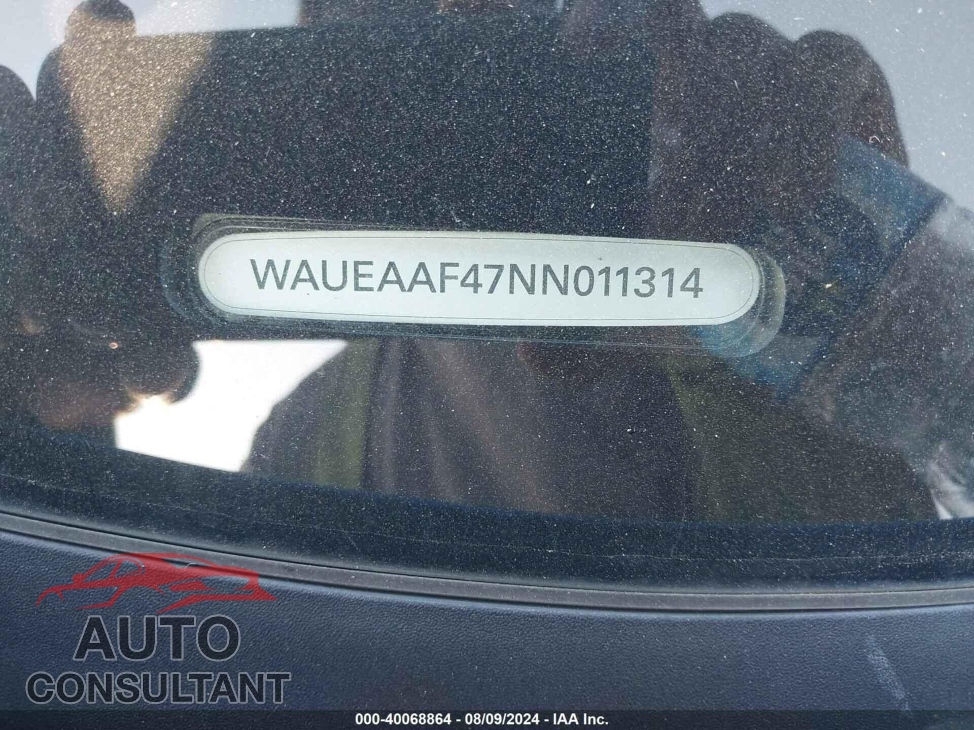 AUDI A4 2022 - WAUEAAF47NN011314