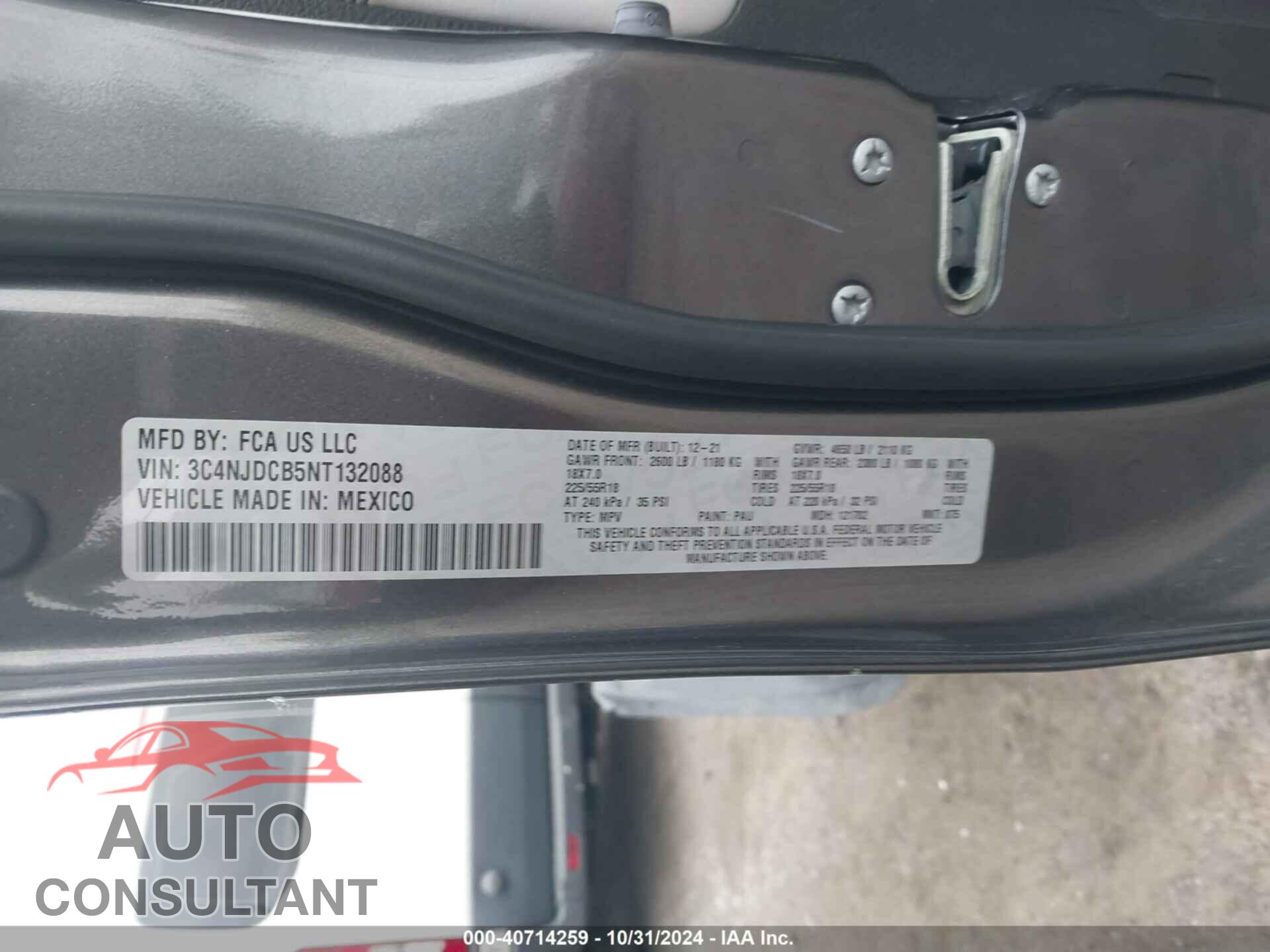 JEEP COMPASS 2022 - 3C4NJDCB5NT132088