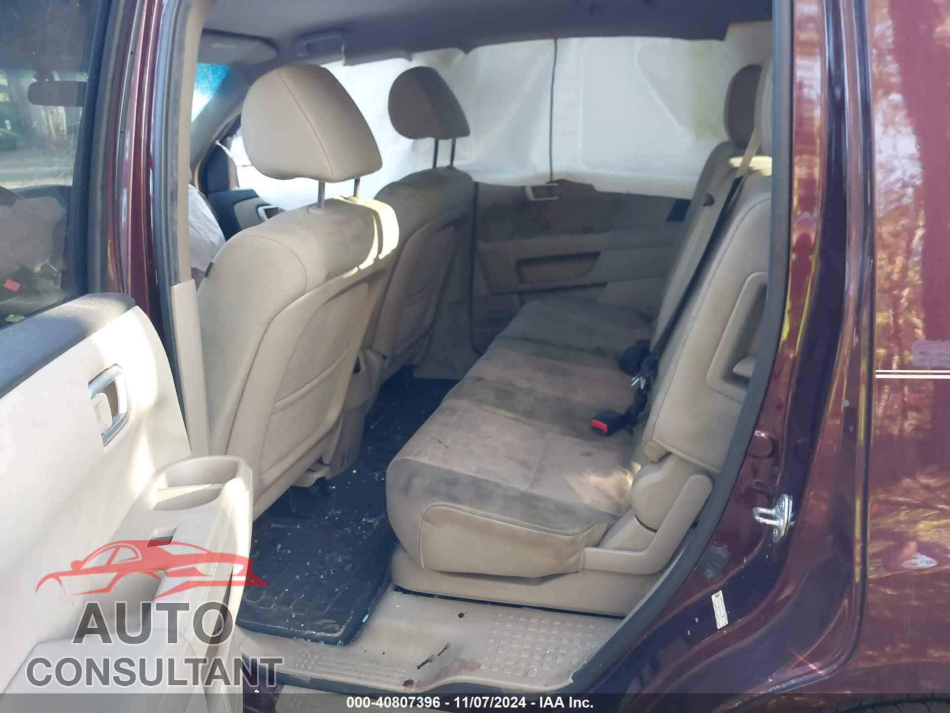 HONDA PILOT 2012 - 5FNYF3H43CB039259
