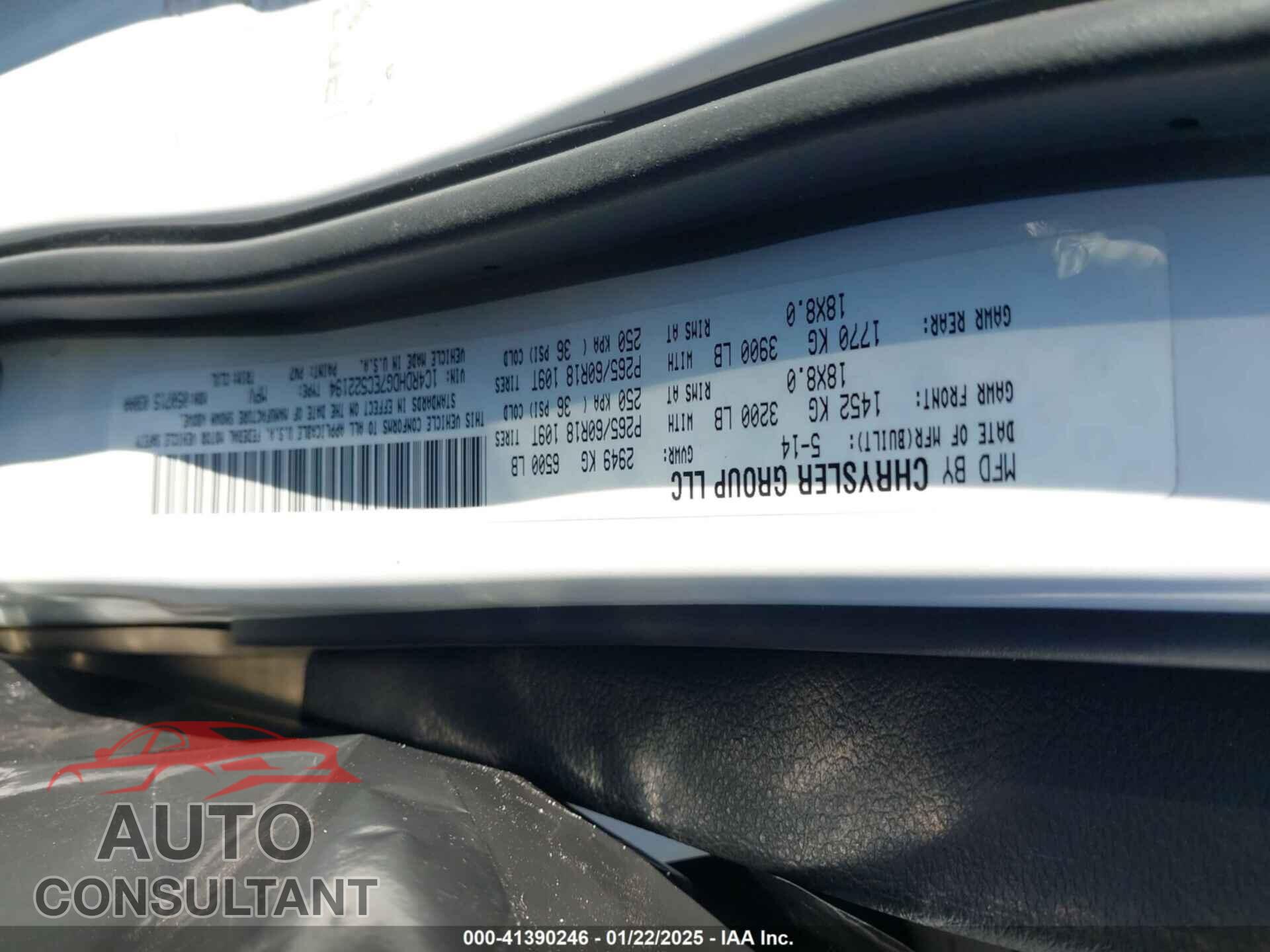 DODGE DURANGO 2014 - 1C4RDHDG7EC522194