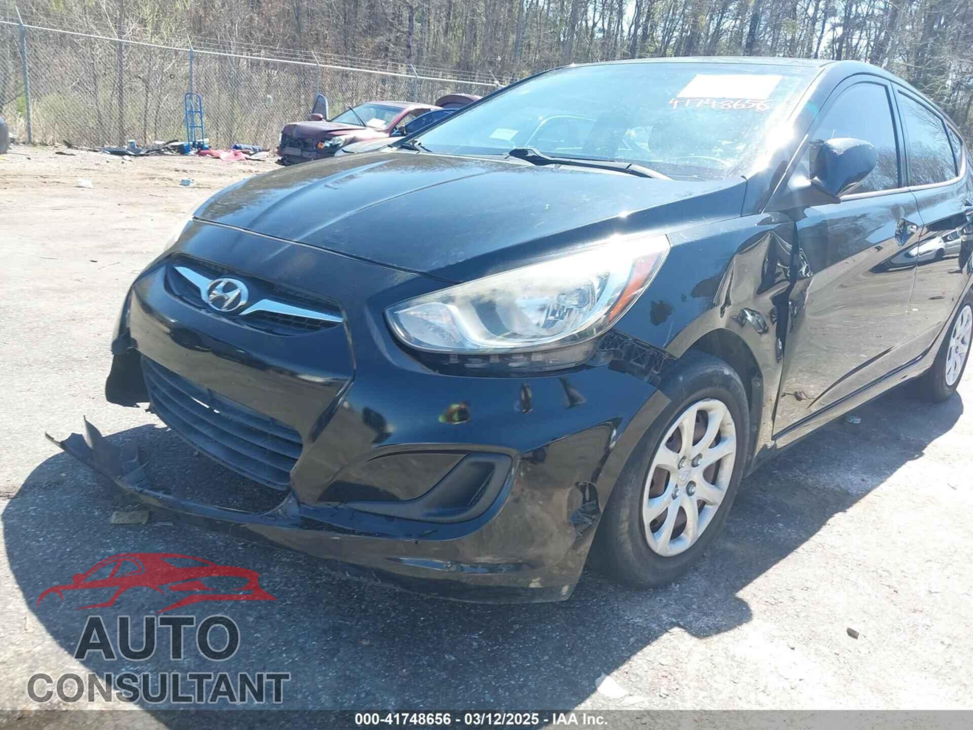 HYUNDAI ACCENT 2012 - KMHCT5AE4CU044605