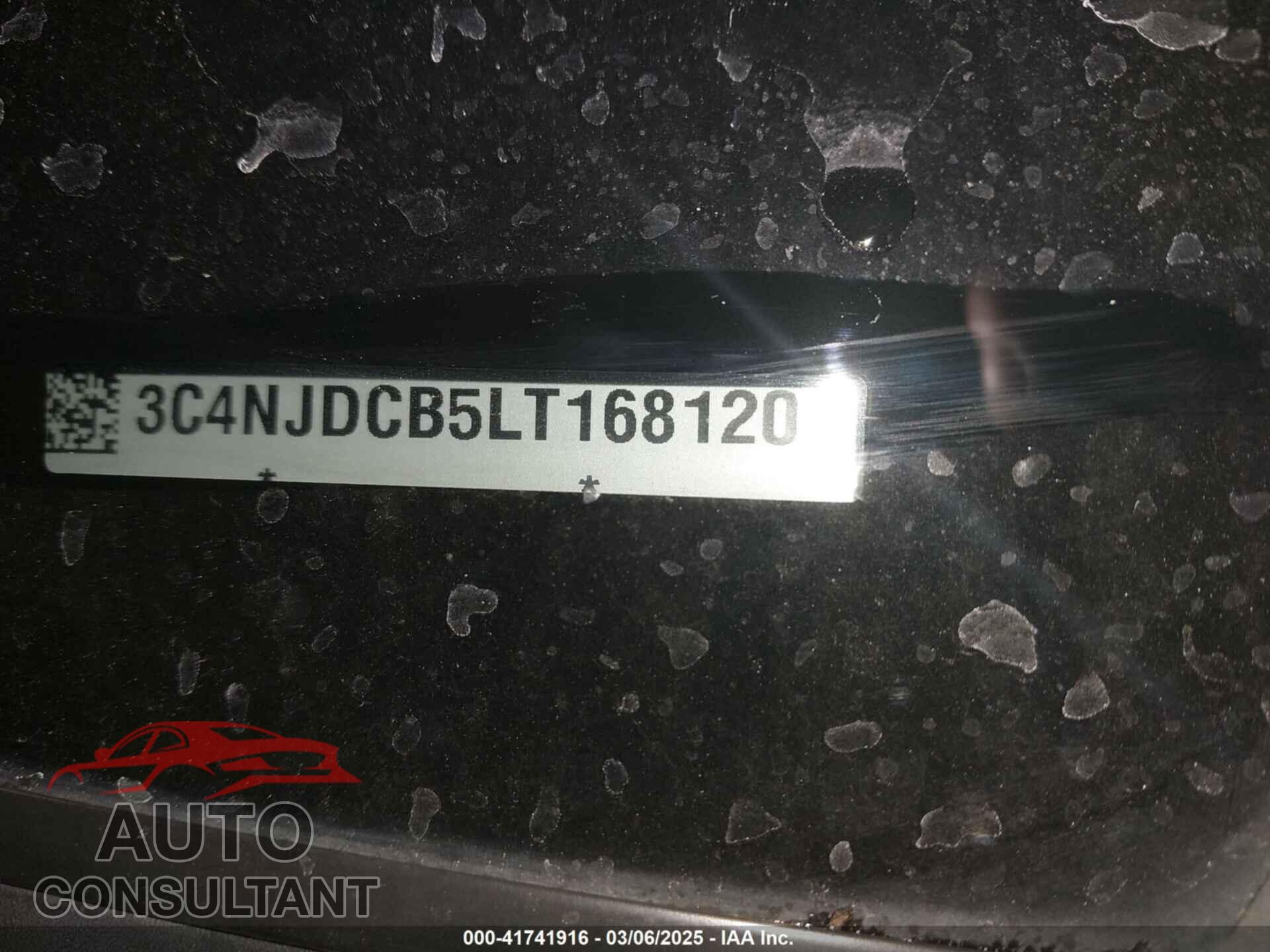 JEEP COMPASS 2020 - 3C4NJDCB5LT168120
