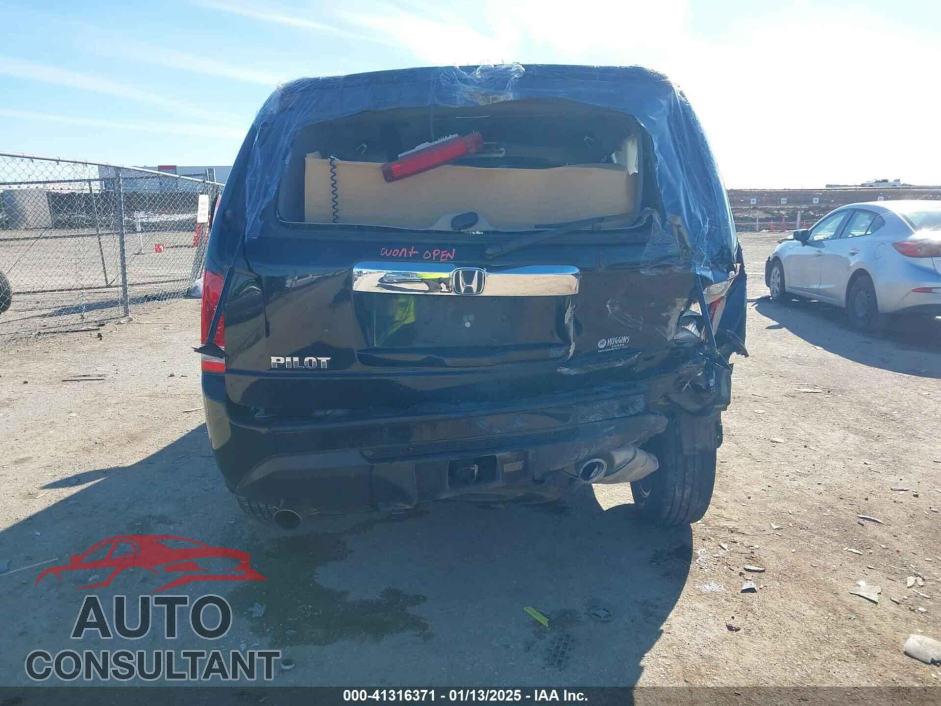 HONDA PILOT 2012 - 5FNYF3H63CB036962