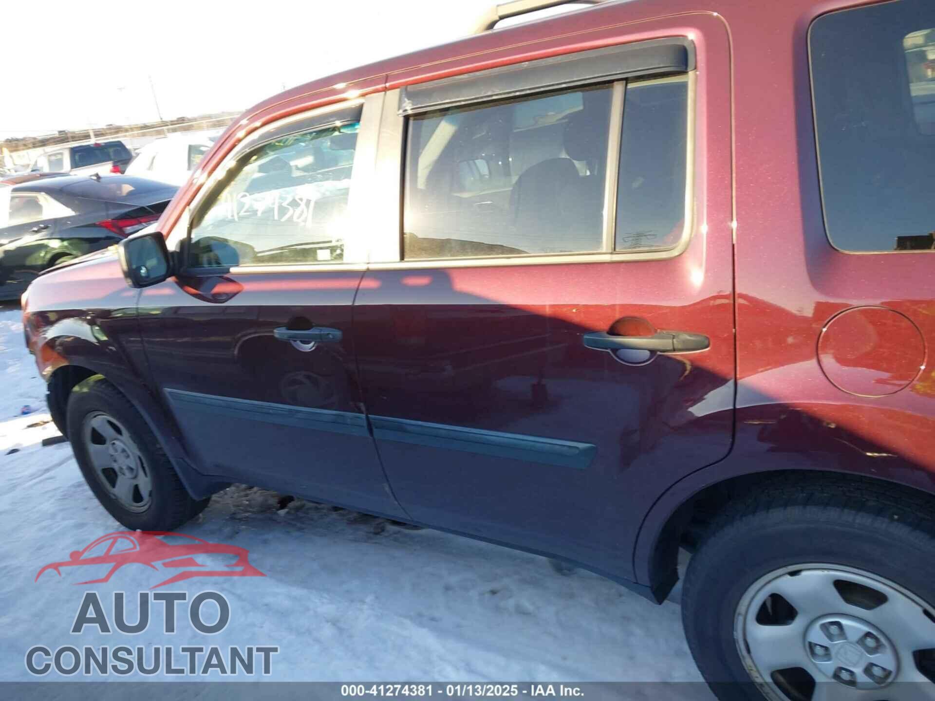 HONDA PILOT 2011 - 5FNYF4H26BB074686