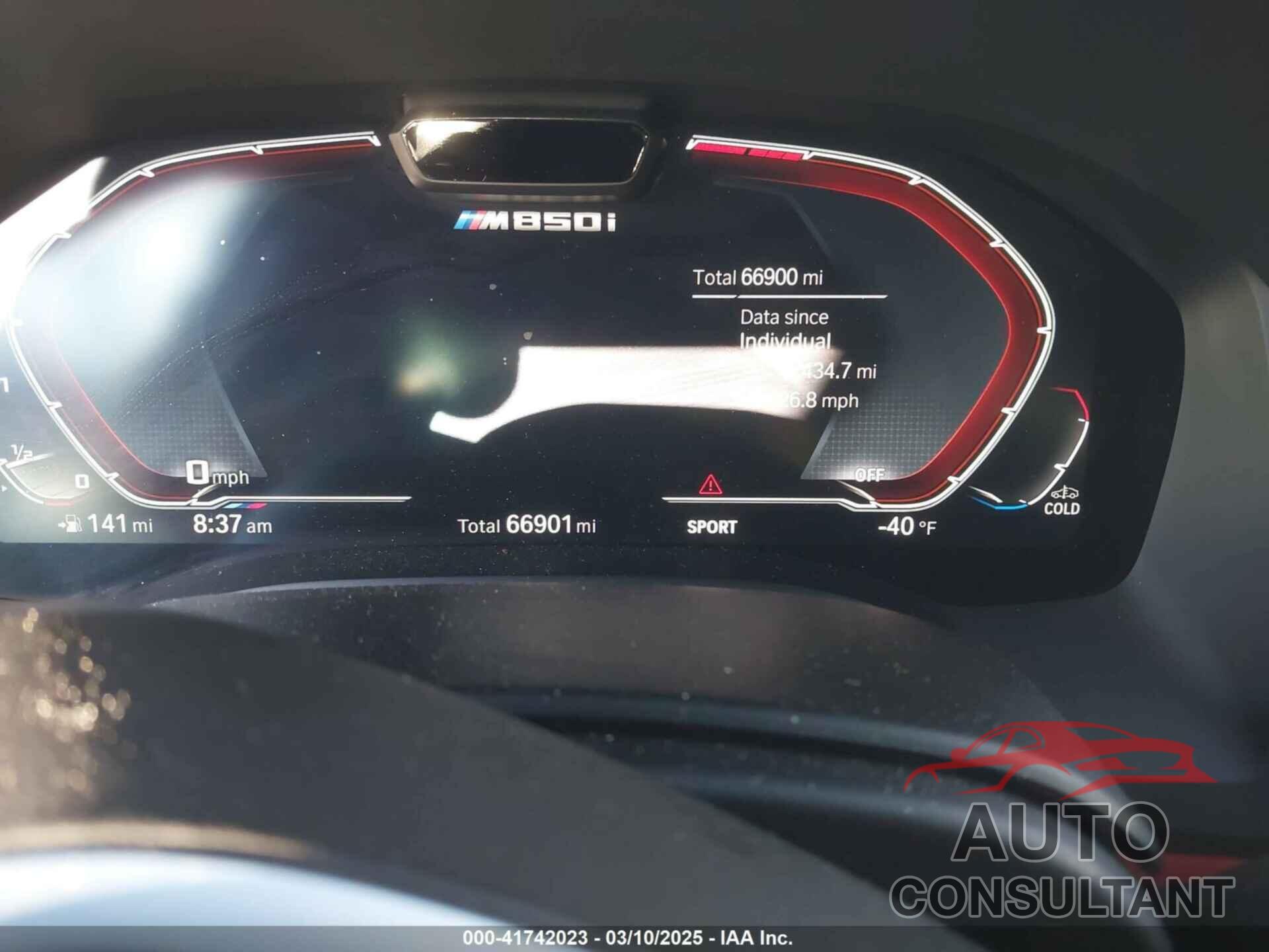 BMW M850I 2019 - WBABC4C54KBU95810