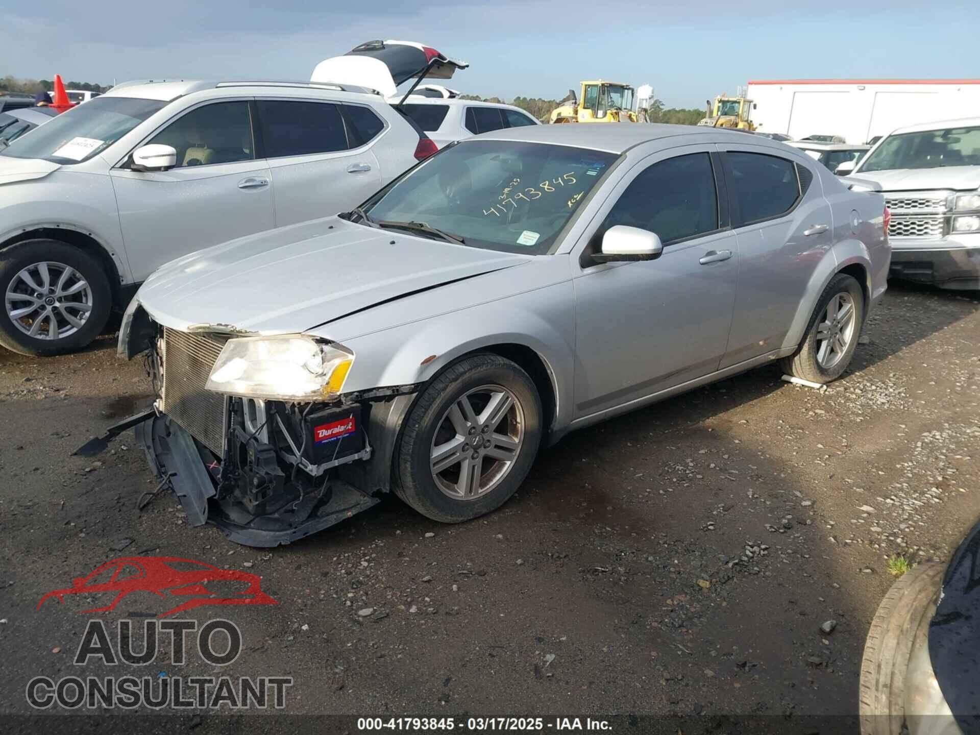 DODGE AVENGER 2012 - 1C3CDZCB8CN103536