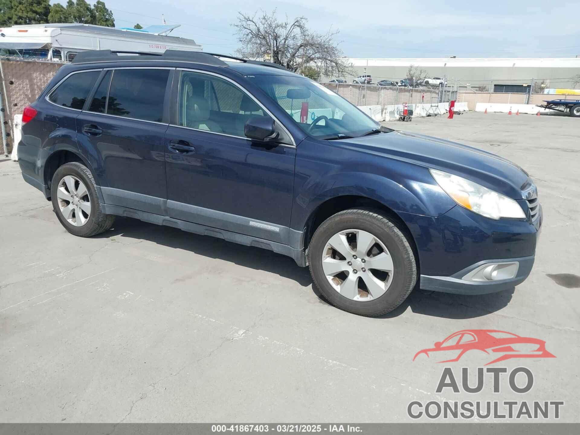 SUBARU OUTBACK 2012 - 4S4BRBGCXC3278347