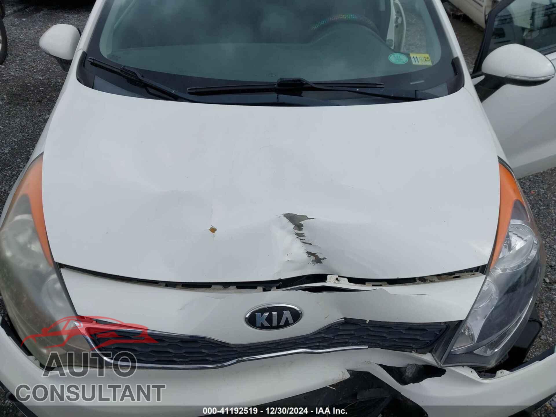 KIA RIO 2013 - KNADN5A39D6214252