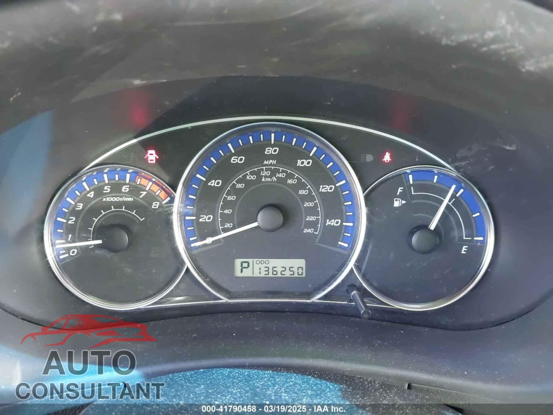 SUBARU FORESTER 2013 - JF2SHAEC3DH431645