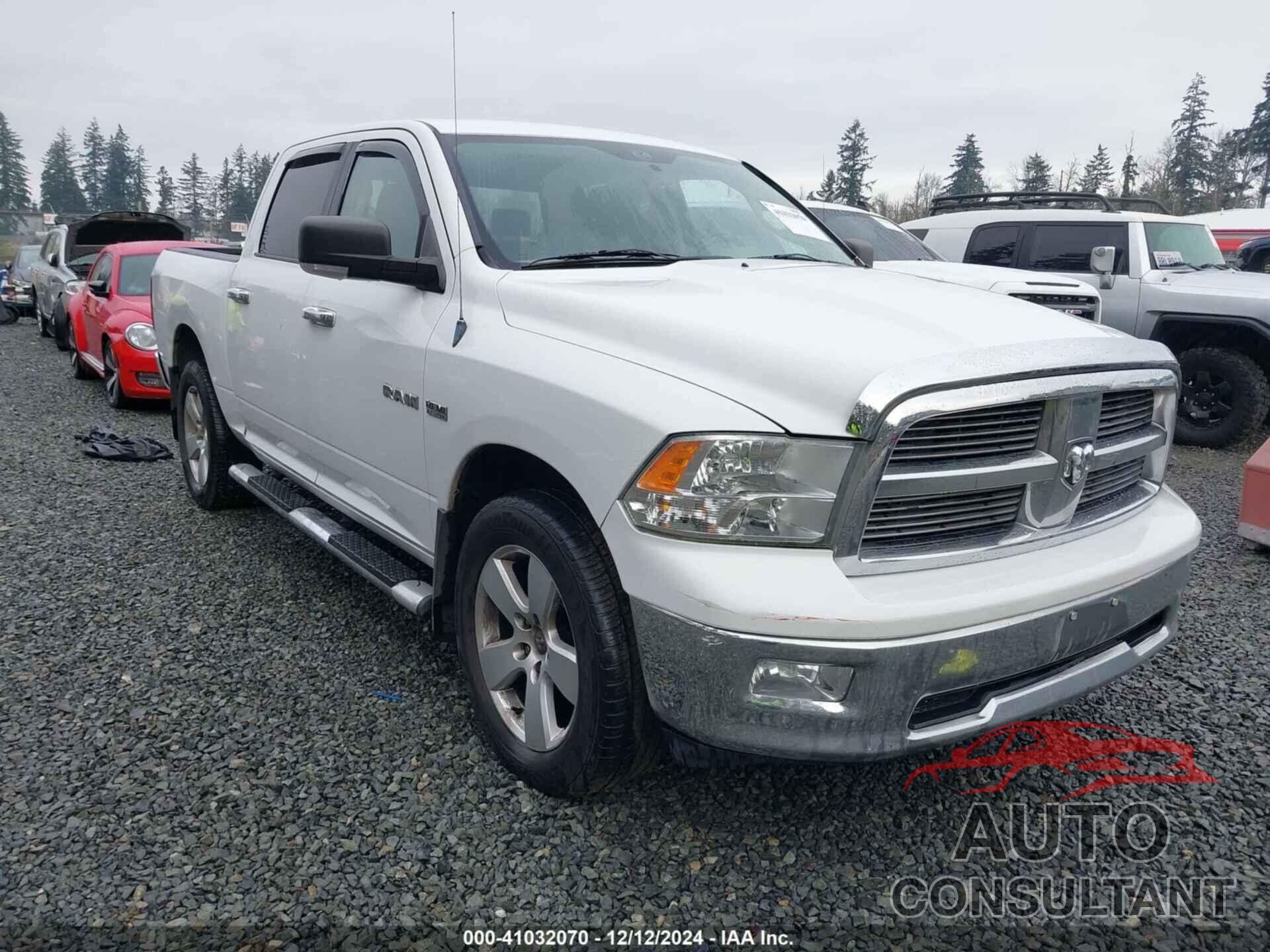 DODGE RAM 1500 2010 - 1D7RV1CT3AS154167