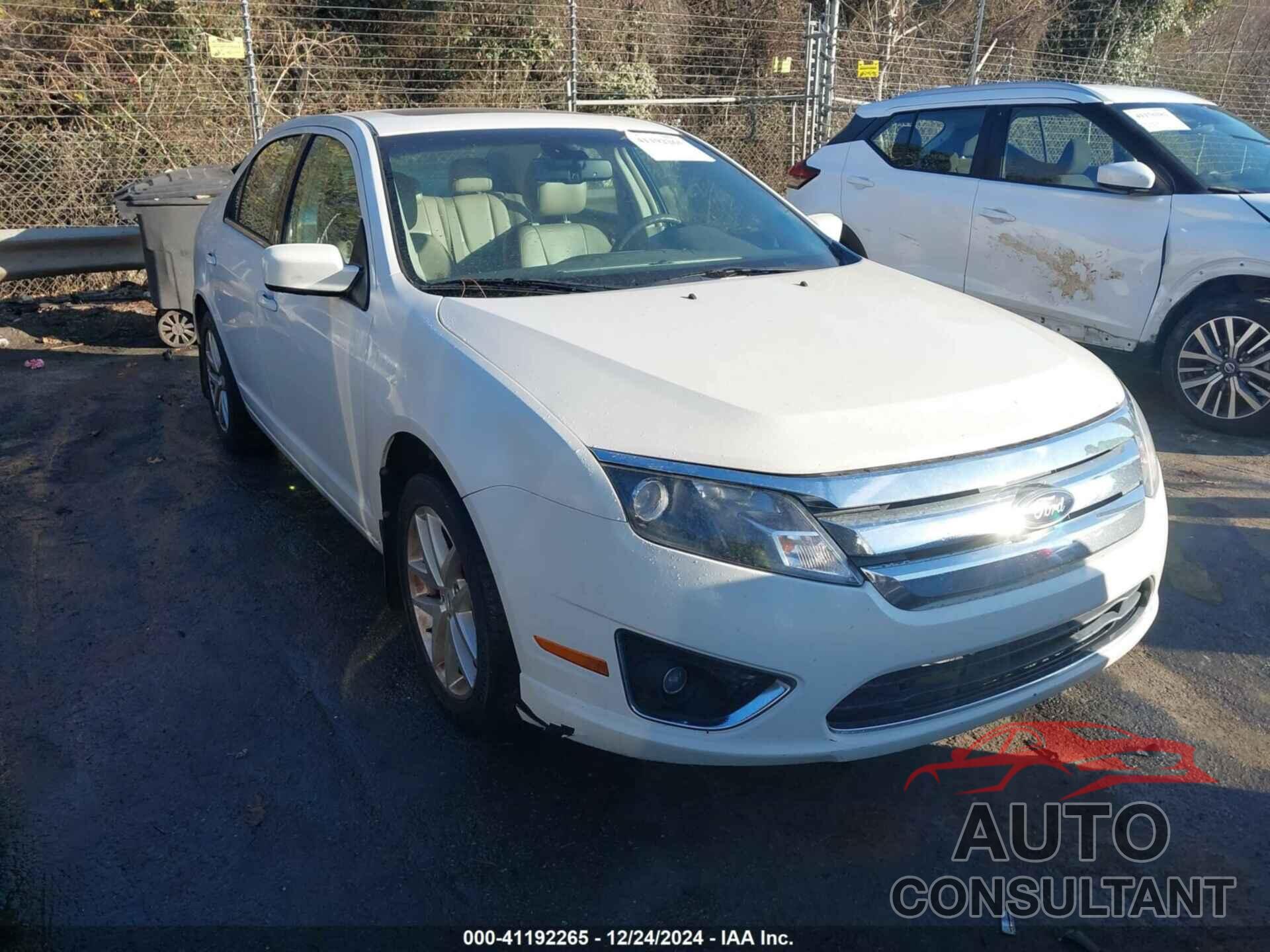 FORD FUSION 2012 - 3FAHP0JA0CR326493