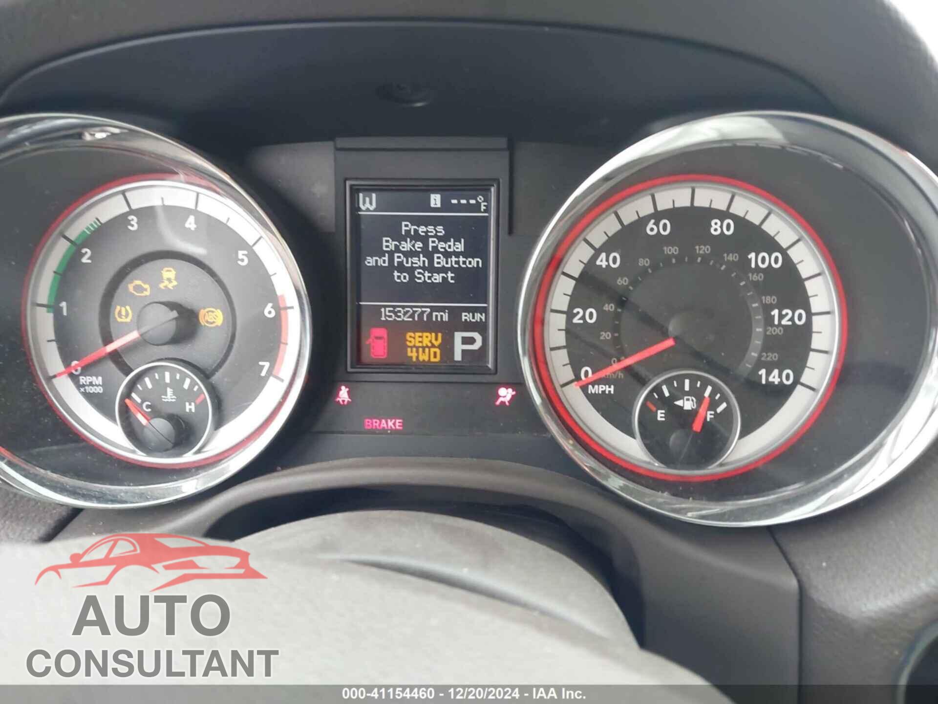 DODGE DURANGO 2011 - 1D4SE4GT7BC593667