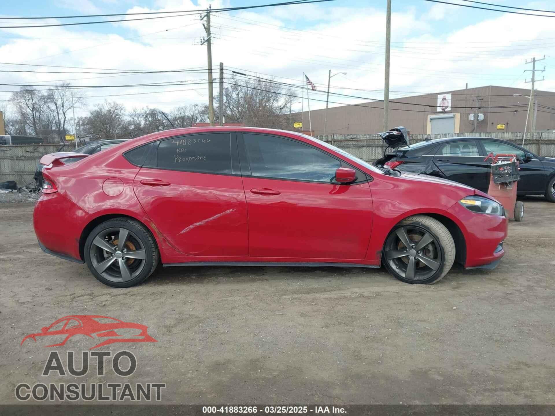 DODGE DART 2015 - 1C3CDFEB3FD141987
