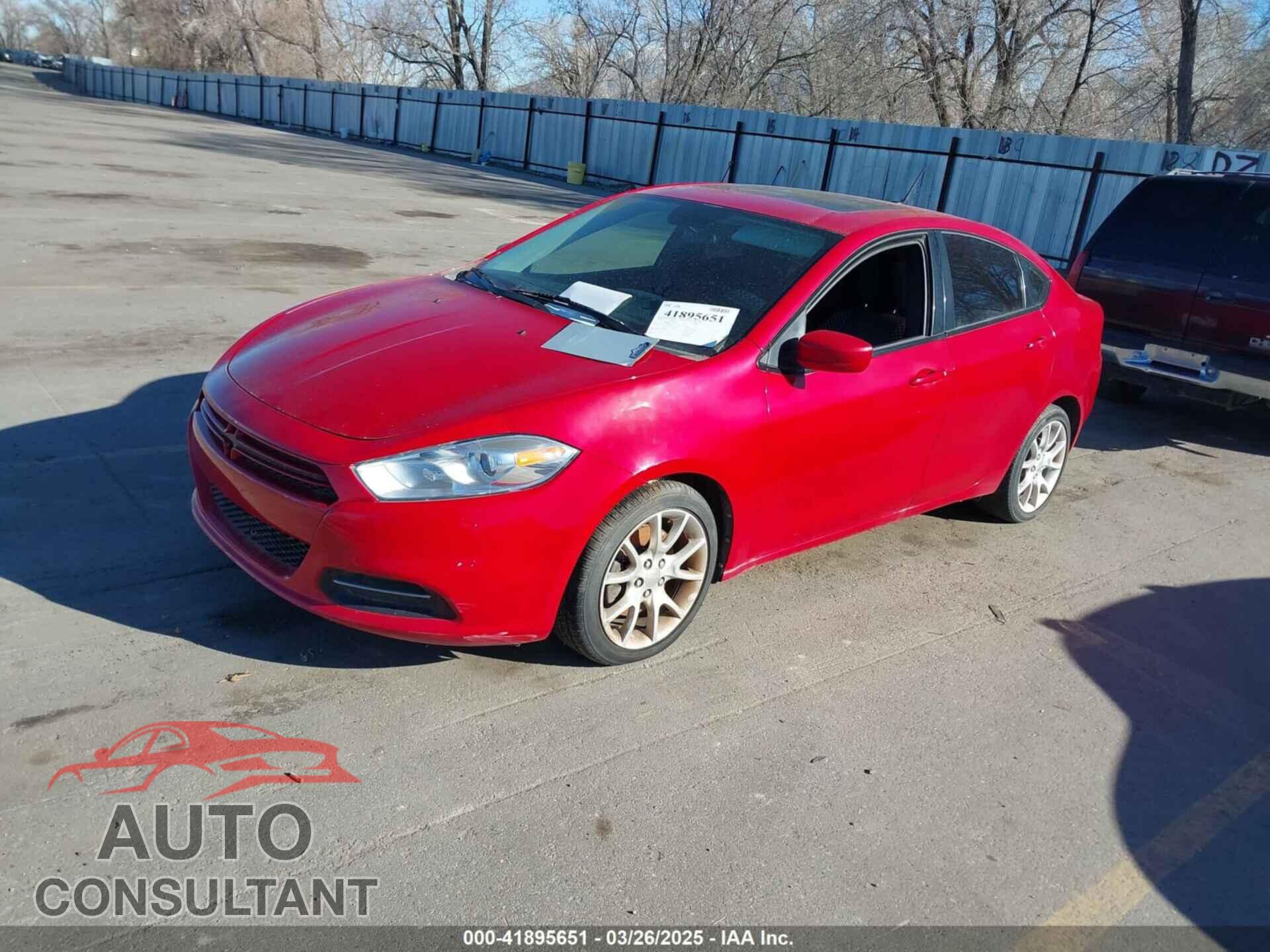 DODGE DART 2013 - 1C3CDFBHXDD184762