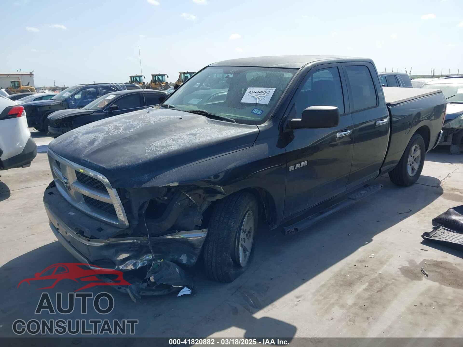 DODGE RAM 1500 2009 - 1D3HB18P09S780823