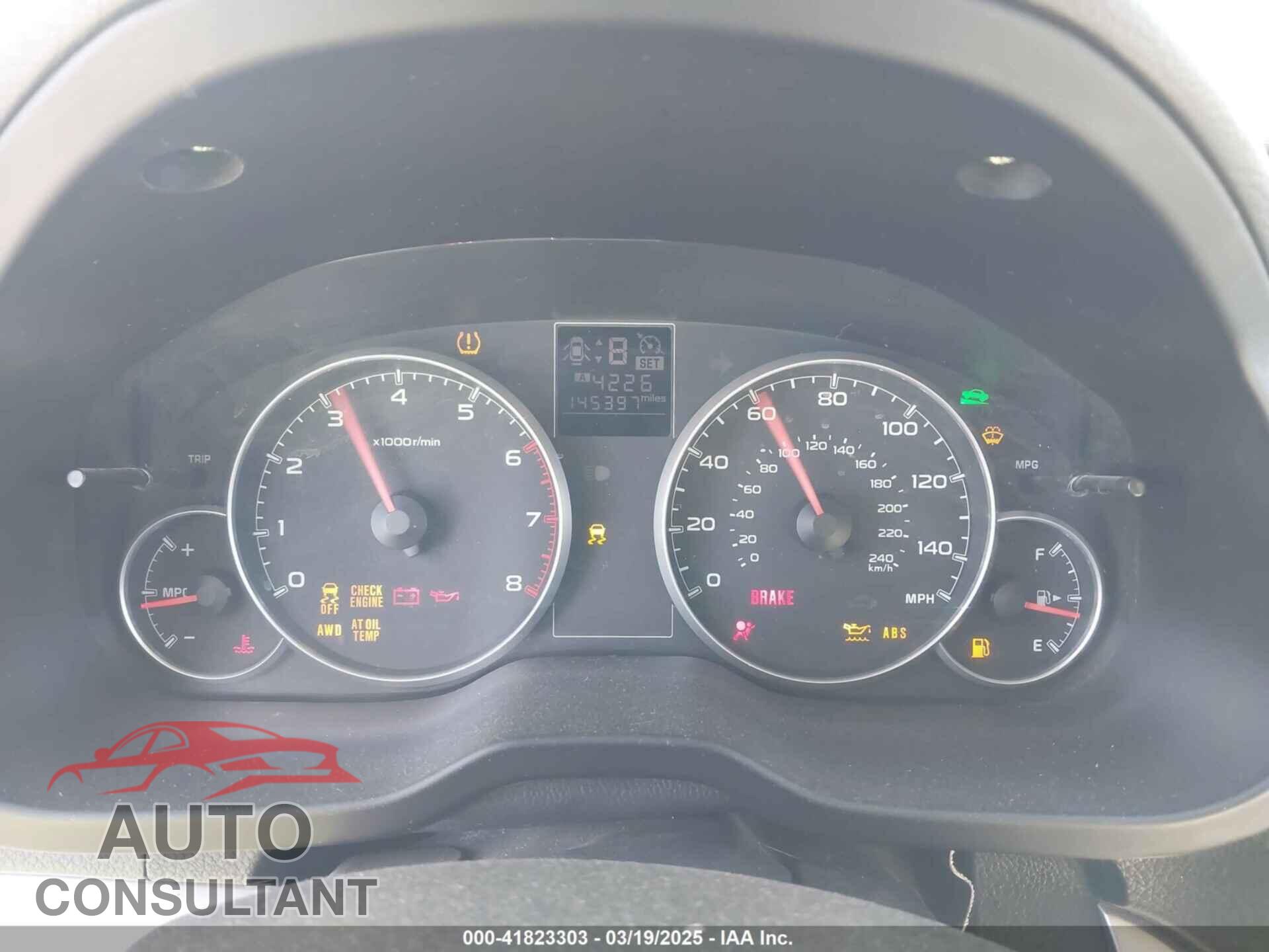 SUBARU OUTBACK 2013 - 4S4BRBCC8D3301891