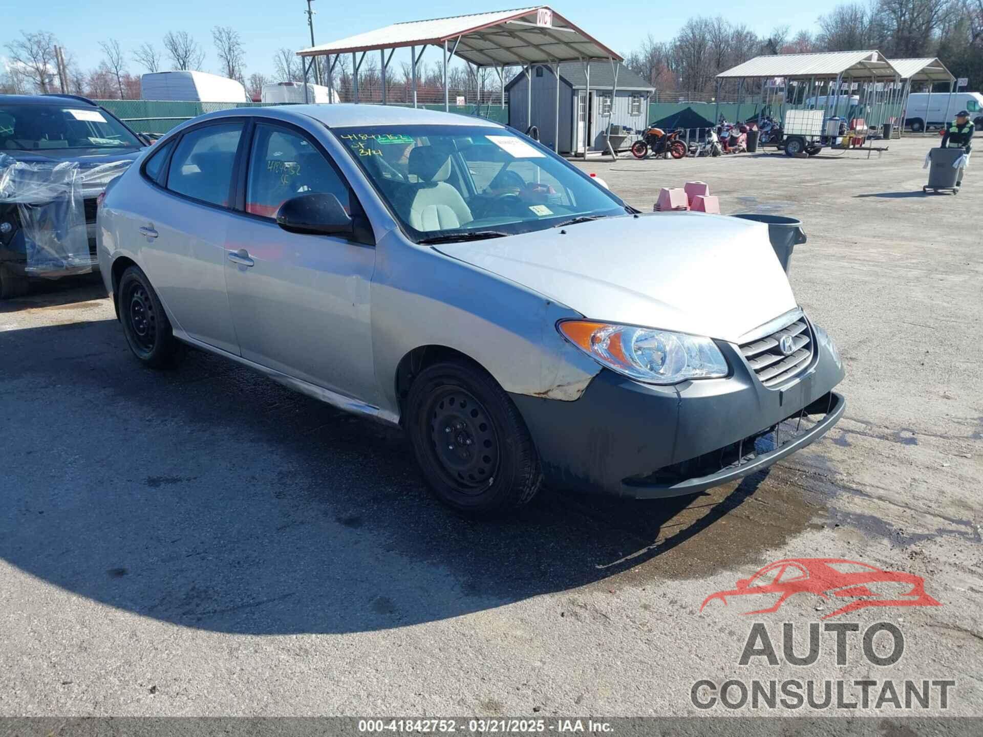 HYUNDAI ELANTRA 2009 - KMHDU46D59U736585