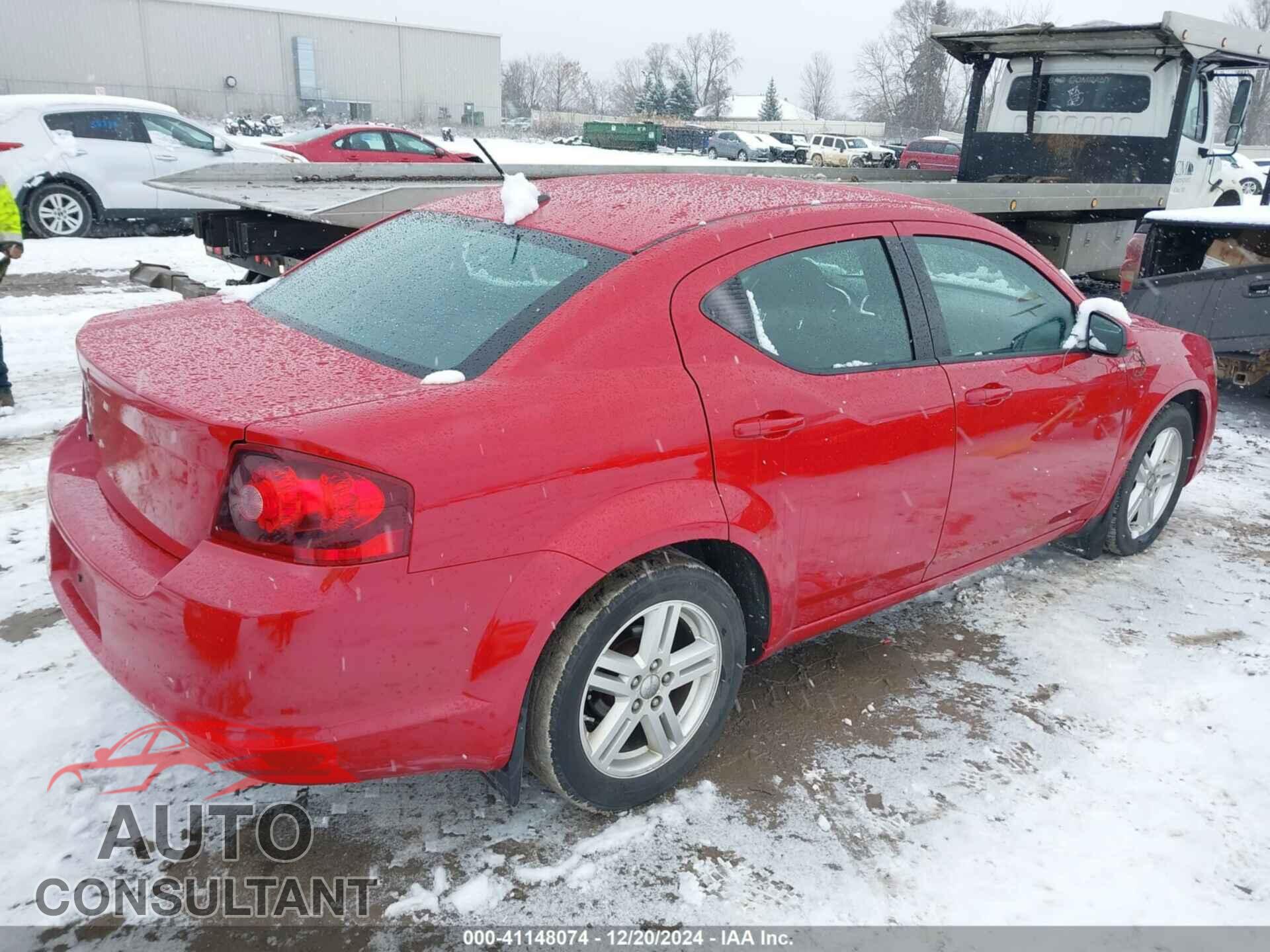 DODGE AVENGER 2012 - 1C3CDZCB6CN238322