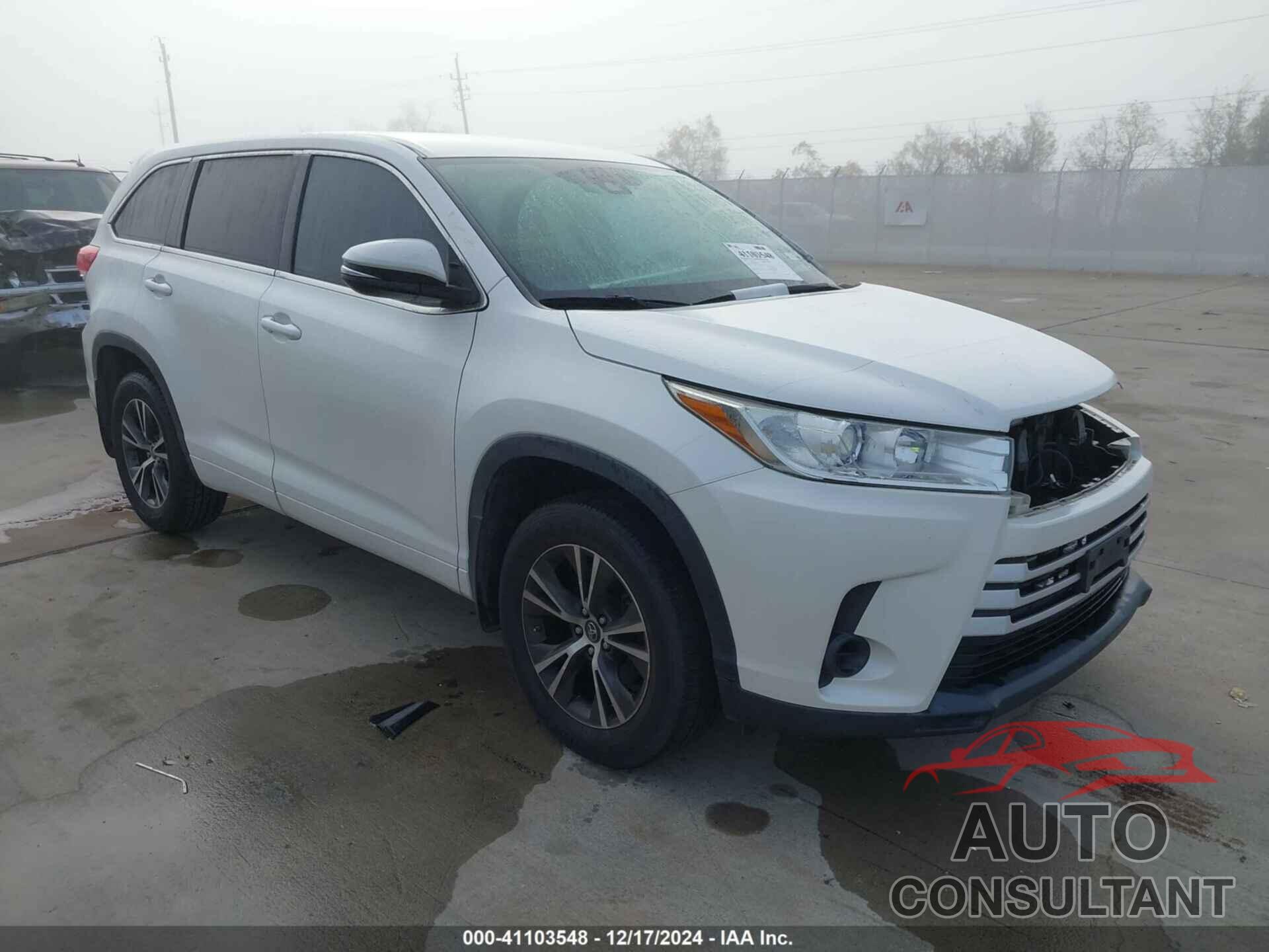 TOYOTA HIGHLANDER 2017 - 5TDZZRFHXHS207454