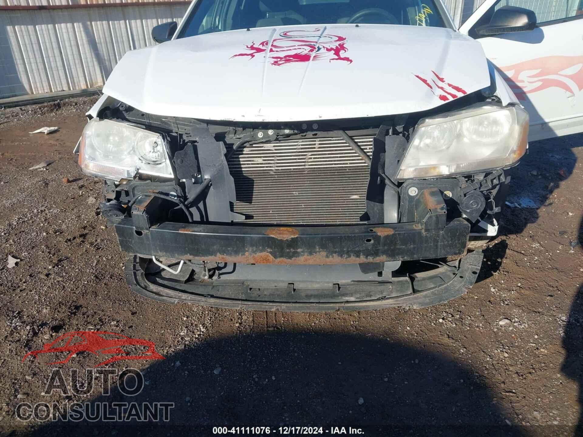 DODGE AVENGER 2012 - 1C3CDZAB2CN194287