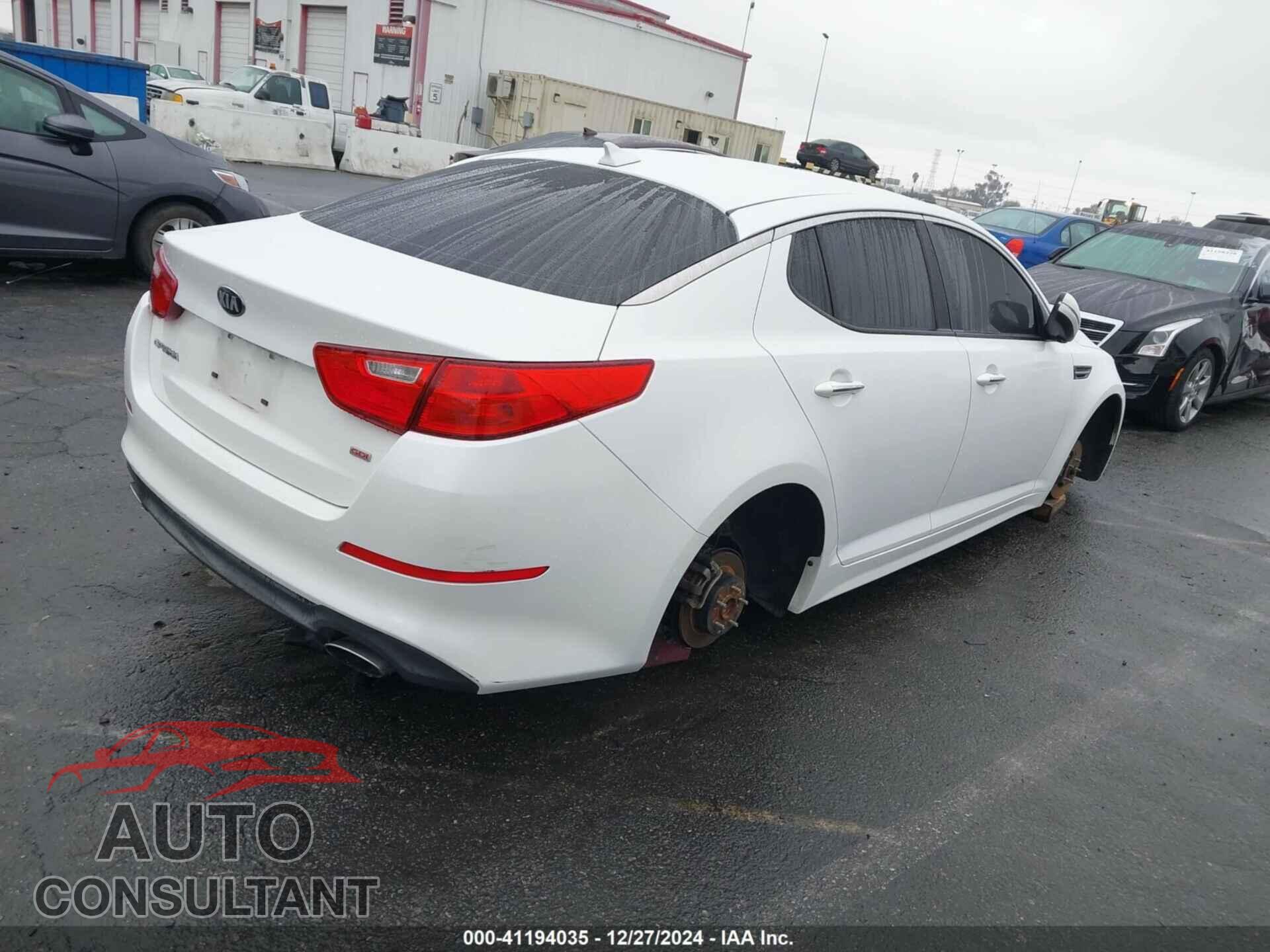 KIA OPTIMA 2014 - KNAGM4A77E5521195