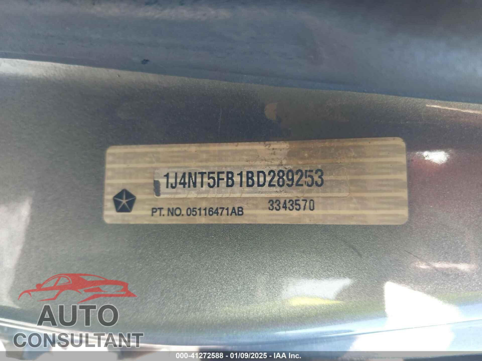 JEEP COMPASS 2011 - 1J4NT5FB1BD289253