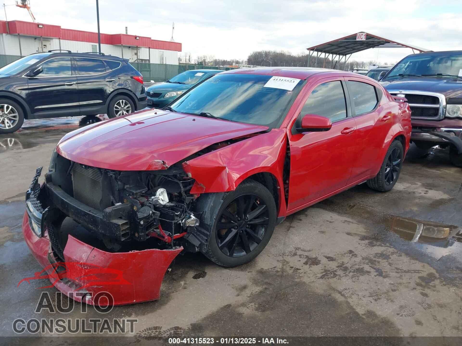DODGE AVENGER 2013 - 1C3CDZCB9DN620443