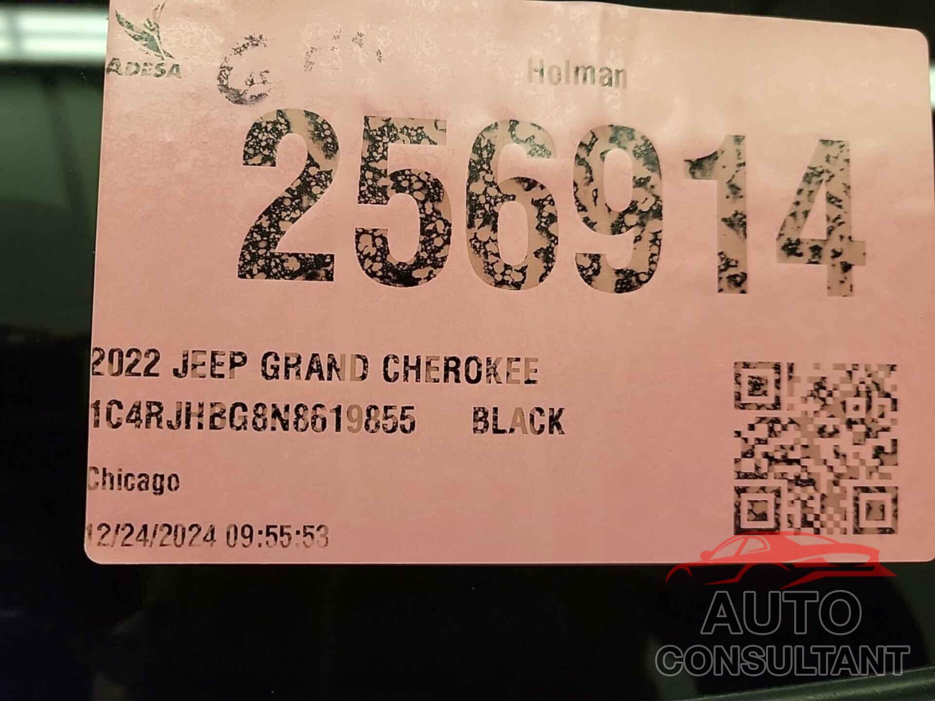 JEEP GRAND CHEROKEE 2022 - 1C4RJHBG8N8619855
